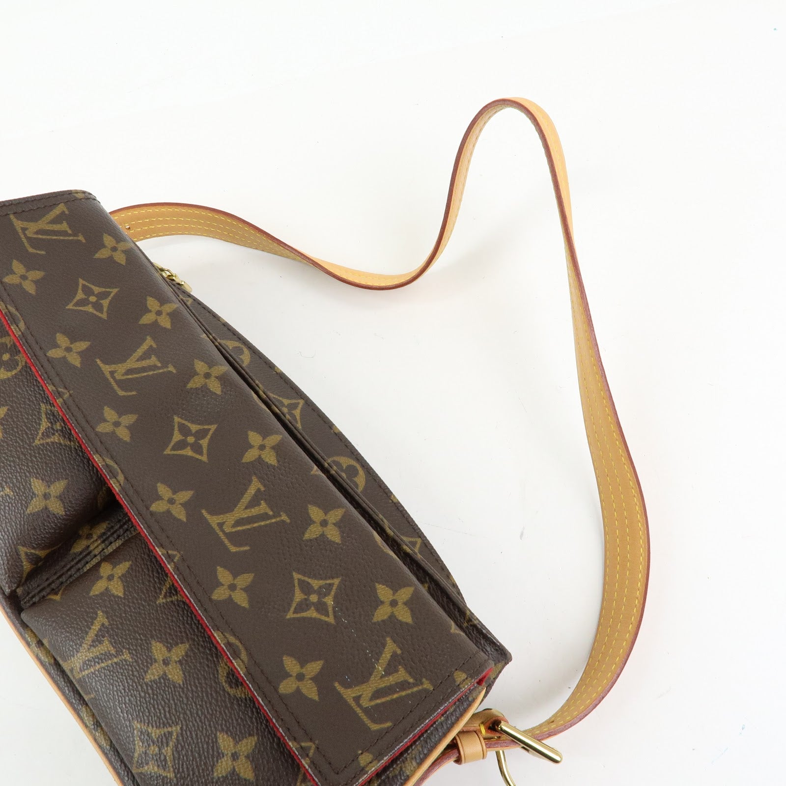 Louis Vuitton Monogram Vivacite Shoulder Bag Hand Bag Brown M51164