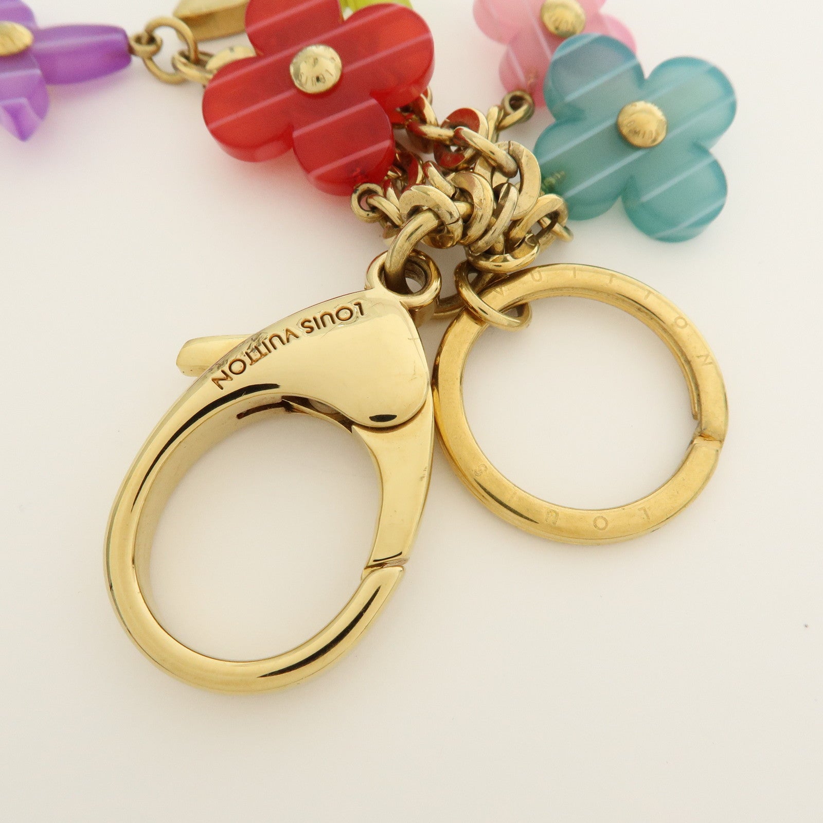 Louis Vuitton Porte Cles Pop Flower Key Chain Multicolor M66144