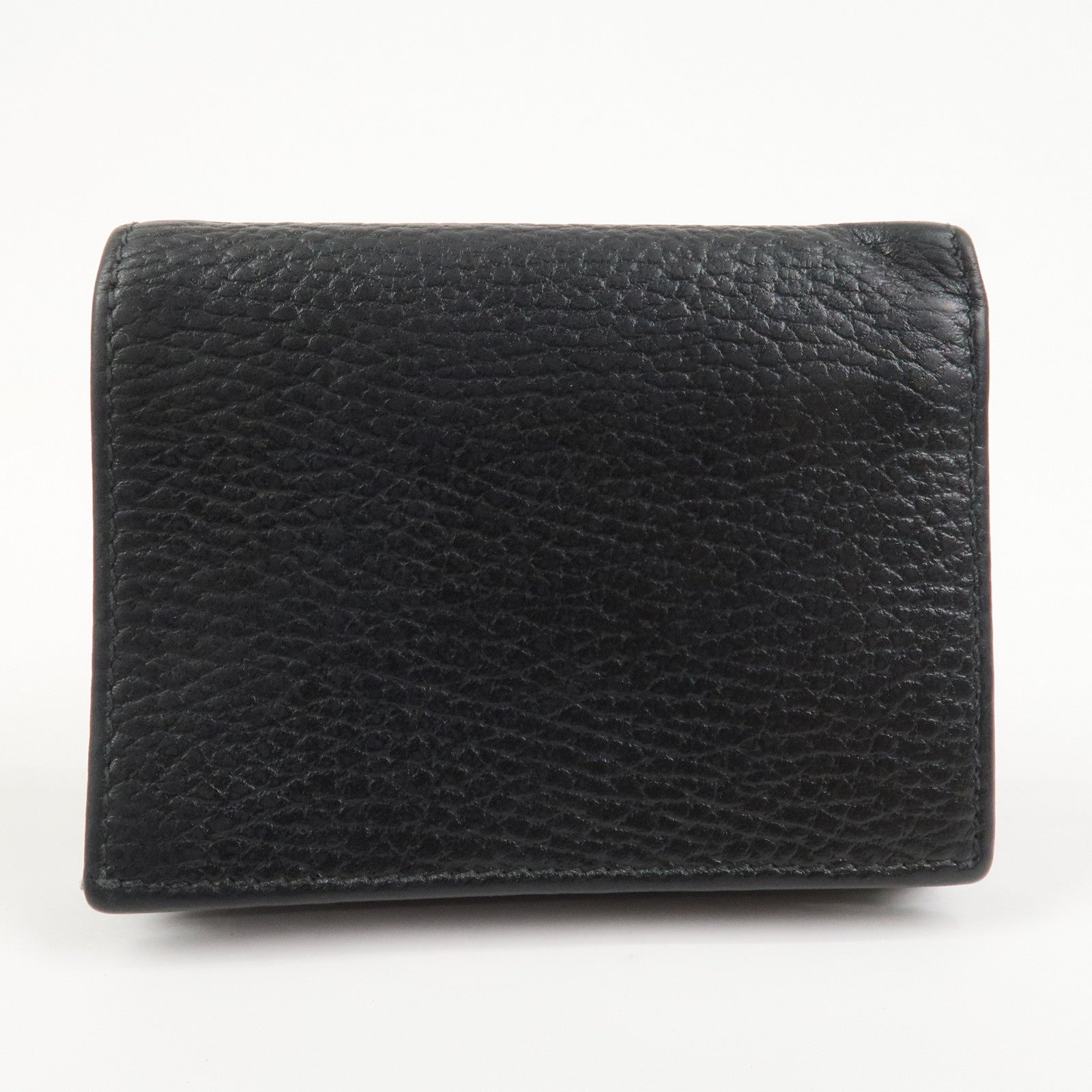 GUCCI GG Marmont Double G Mini Leather Wallet Compact Wallet 456126