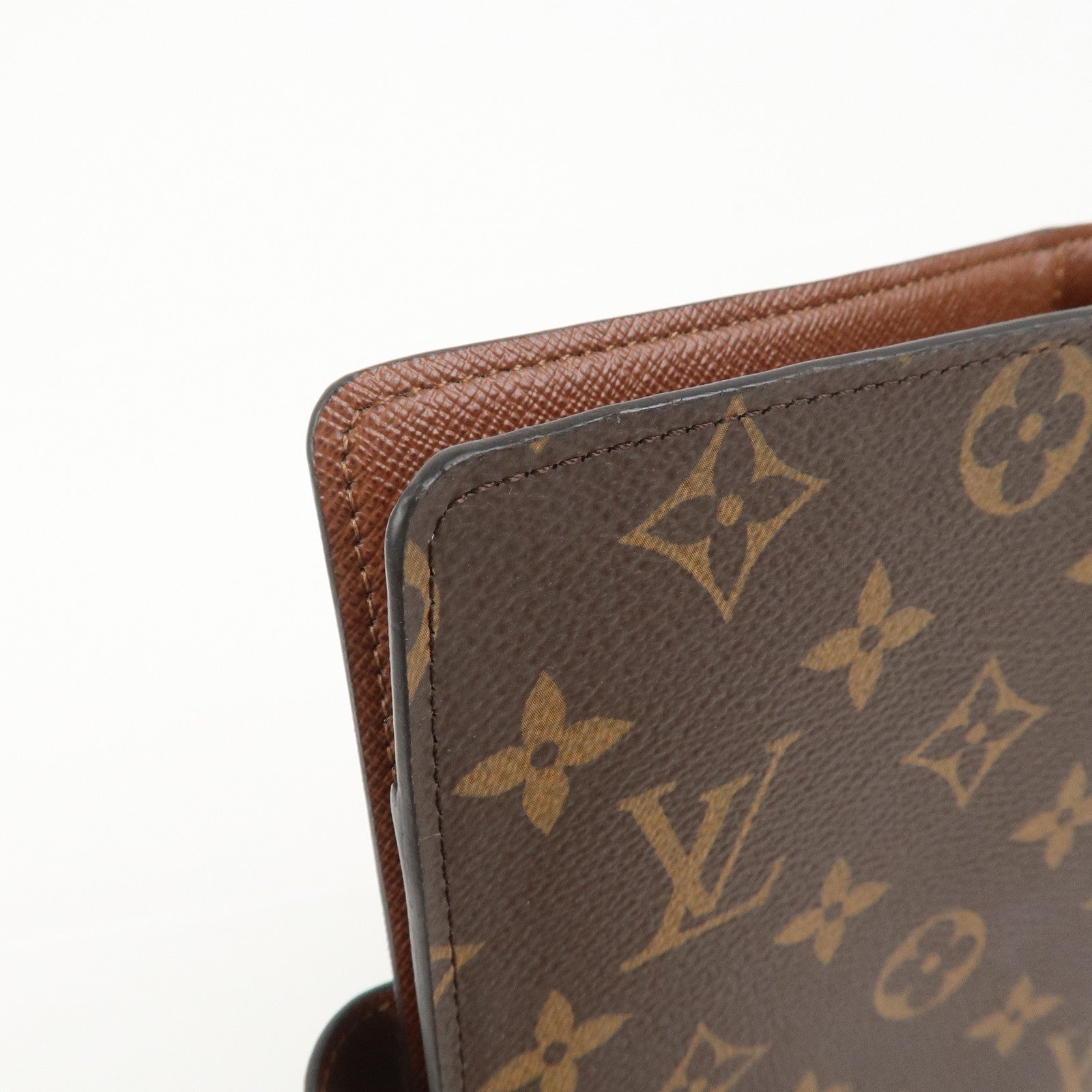 Louis Vuitton Monogram Agenda MM Planner Cover Brown R20105