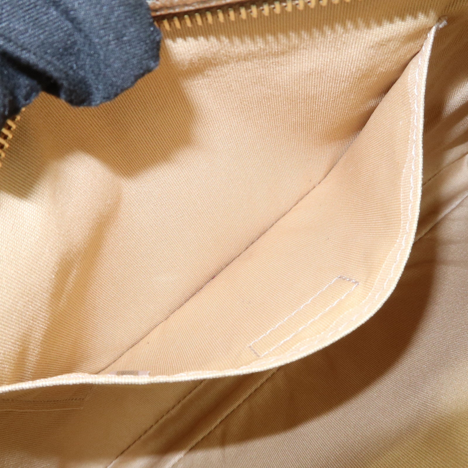 JIMMY CHOO Star Studs Leather Clutch Bag Gold Used