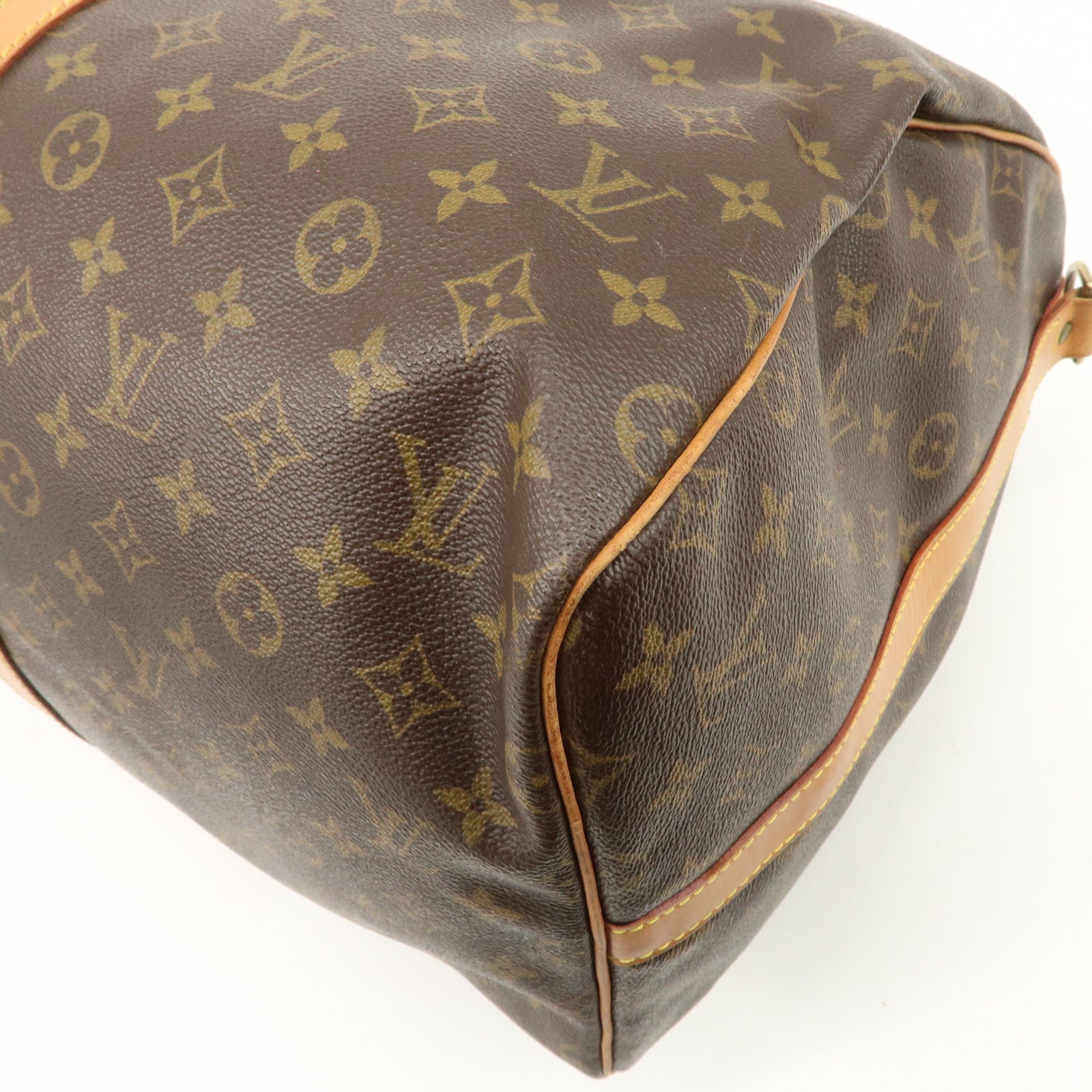 Louis Vuitton Keep All Bandouliere 55 Boston Bag Brown M56714 Used