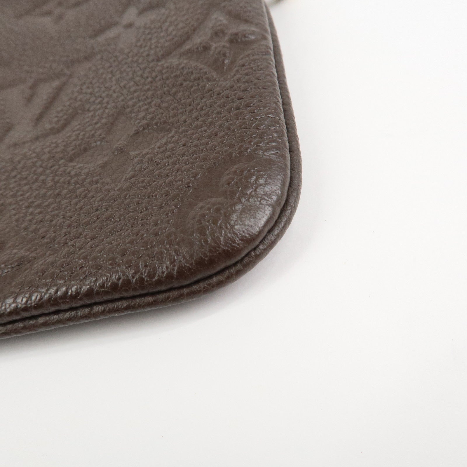 Louis Vuitton Monogram Empreinte Leather Pouch For Citadines Taupe