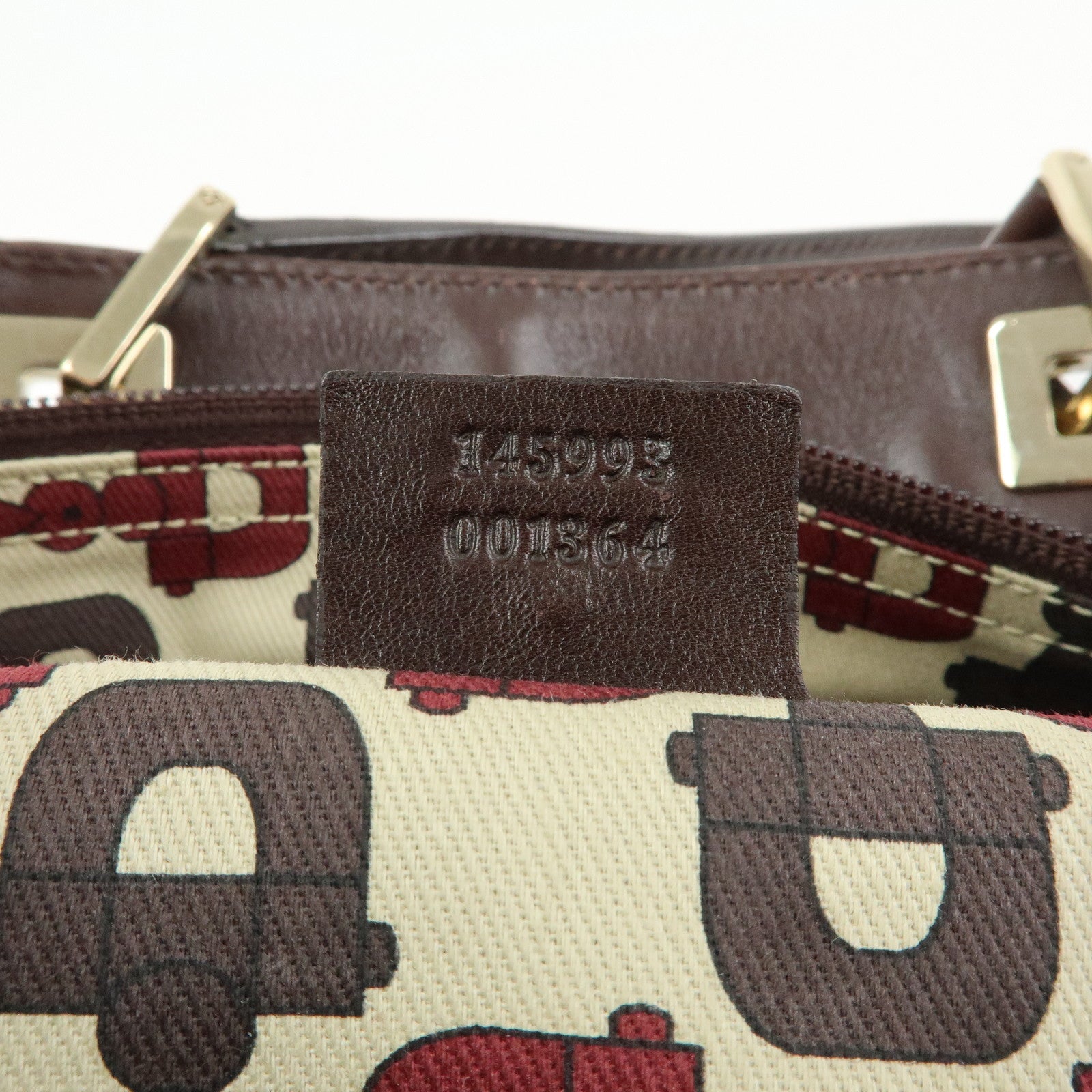 GUCCI Guccissima Leather Tote Bag Shoulder Bag Dark Brown 145993