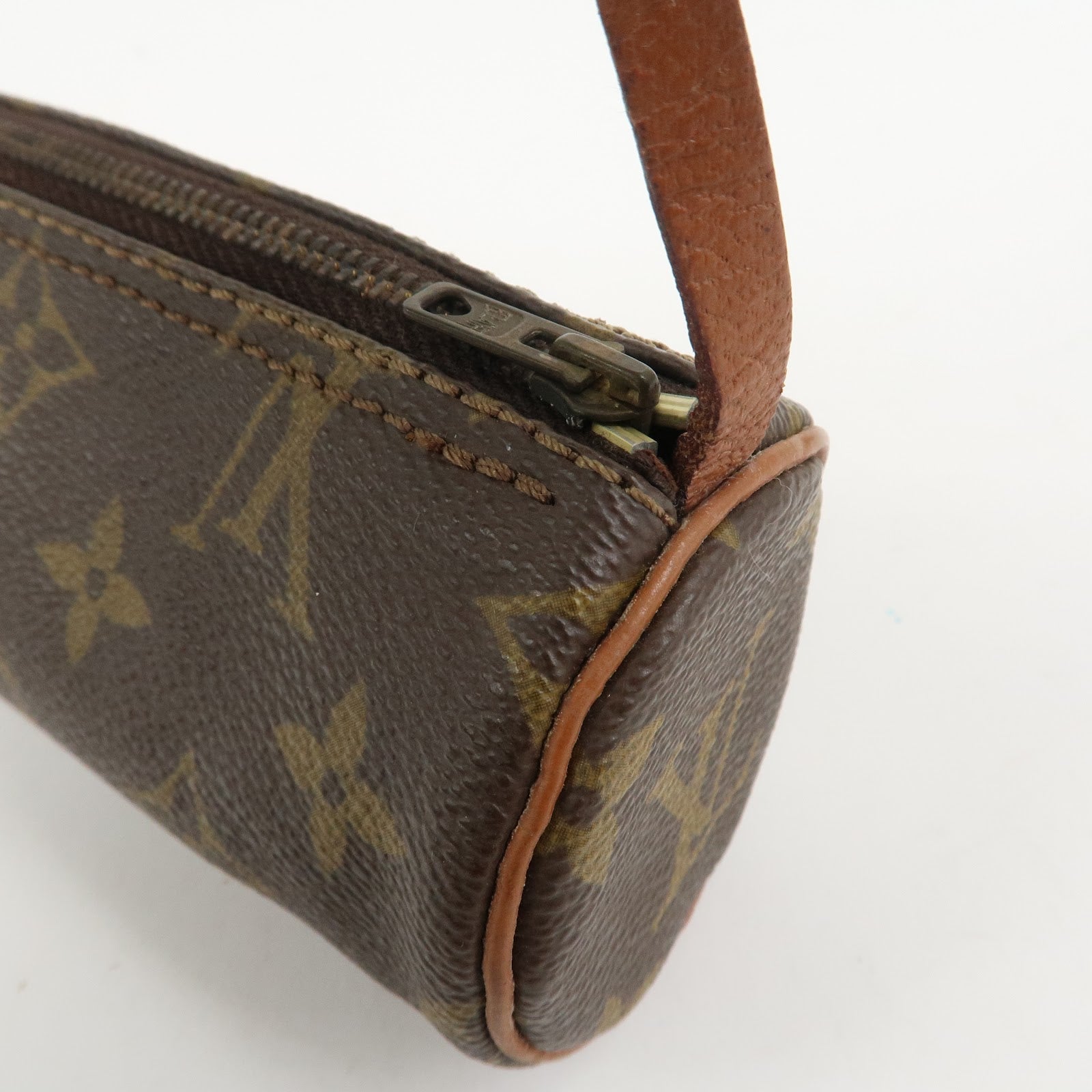 Louis Vuitton Monogram Mini Pouch for Papillon Bag Old Style Brown
