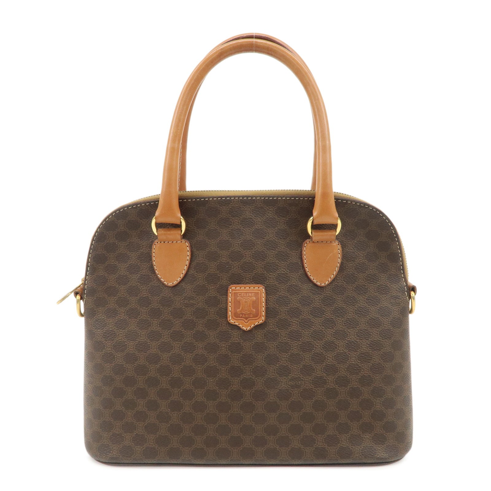 CELINE Macadam PVC Leather Hand Bag Shoulder Bag