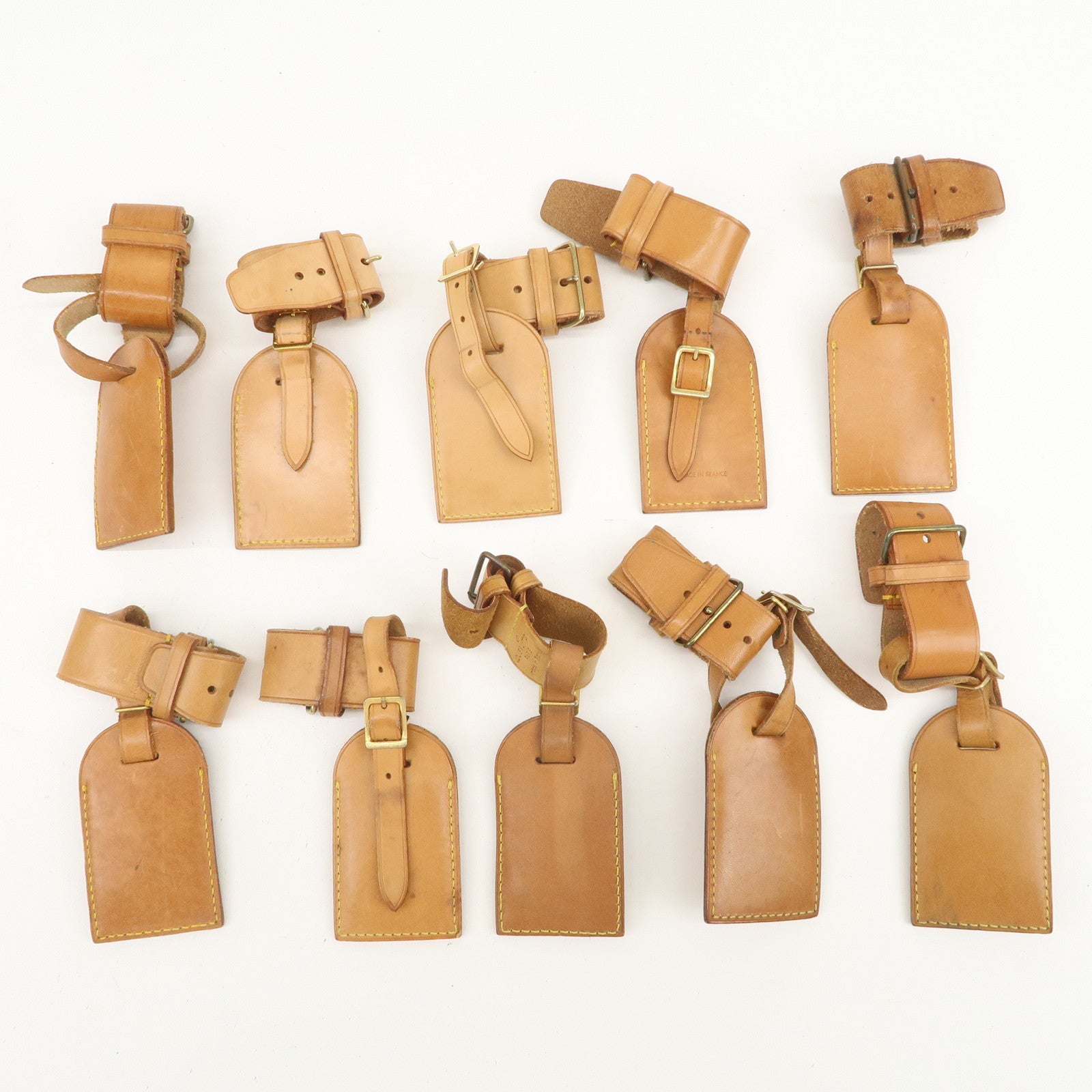 Louis Vuitton Set of 10 Leather Name Tag & Poignet