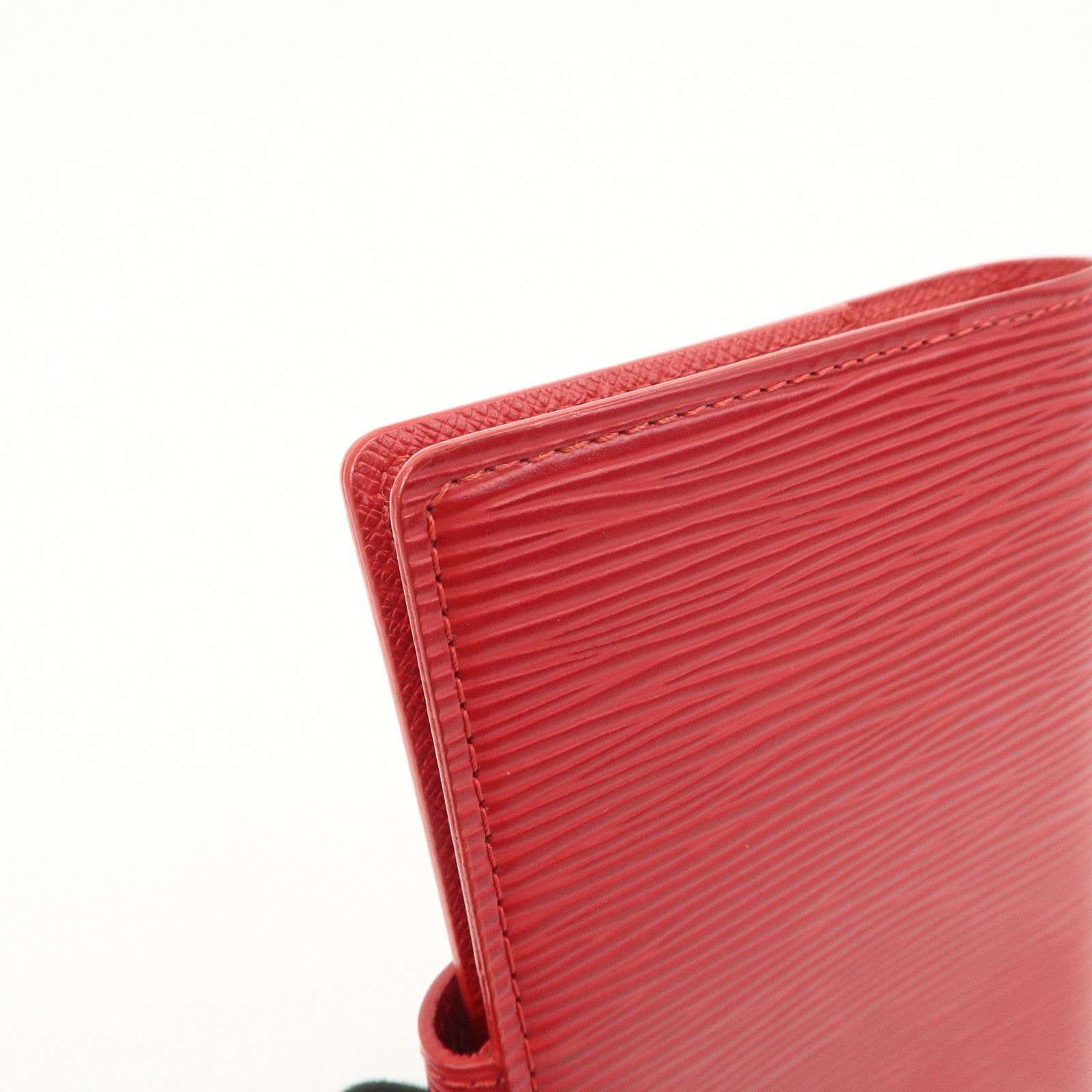 Louis Vuitton Epi Agenda PM Planner Cover Castillian Red R20057