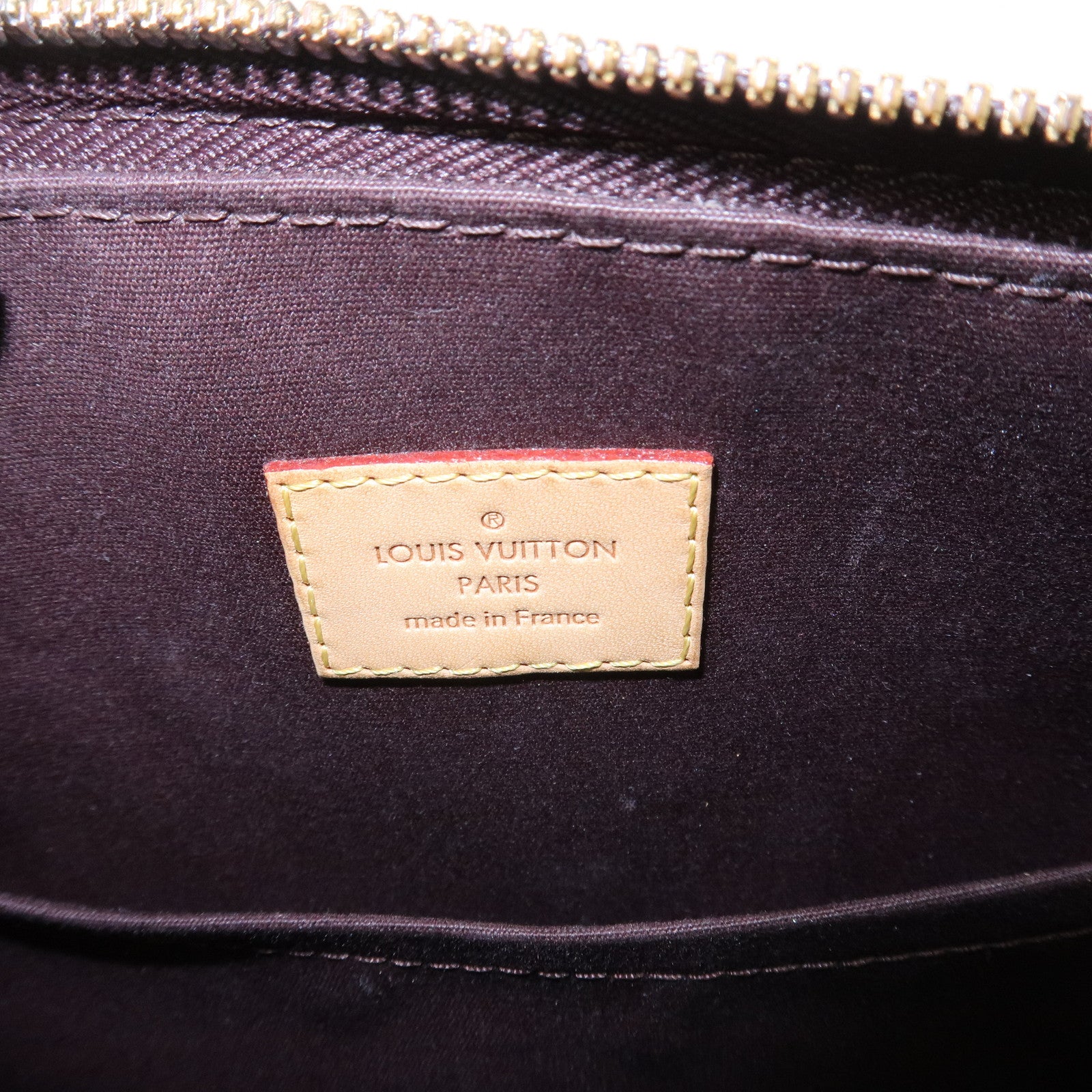 Louis Vuitton Monogram Vernis Montana Hand Bag Amarante M90057