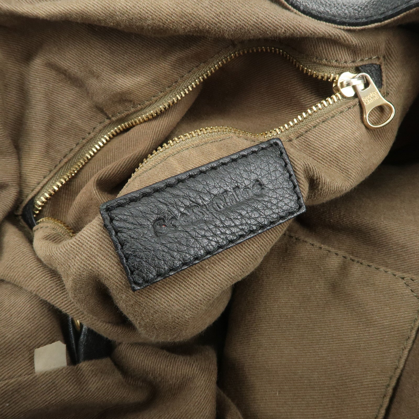 Chloe Vicki Leather Shoulder Bag Hand Bag Black