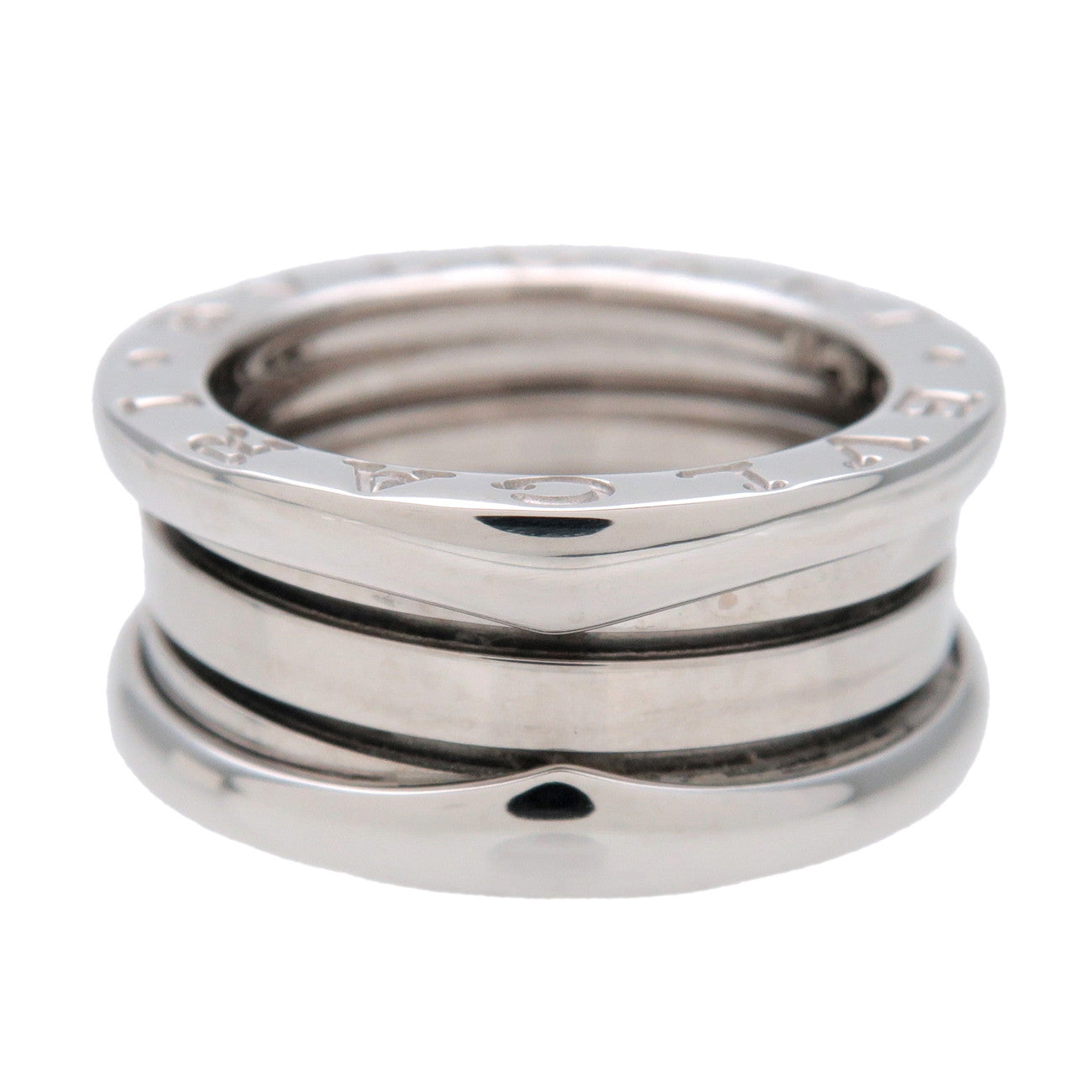 BVLGARI B-Zero1 3Band Ring K18 750WG White Gold #46 US3.5 EU45 HK7