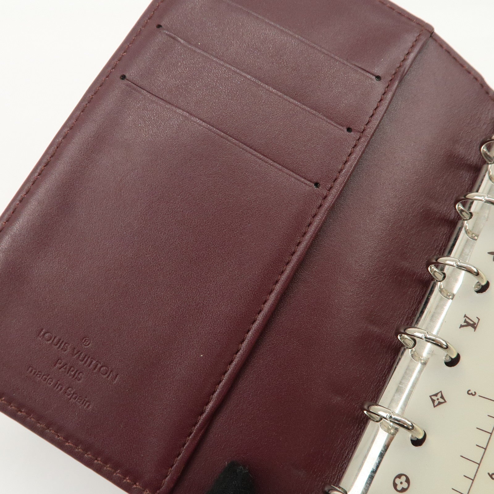 Louis Vuitton Monogram Matt Leather Agenda PM Planner Cover R20936 Used