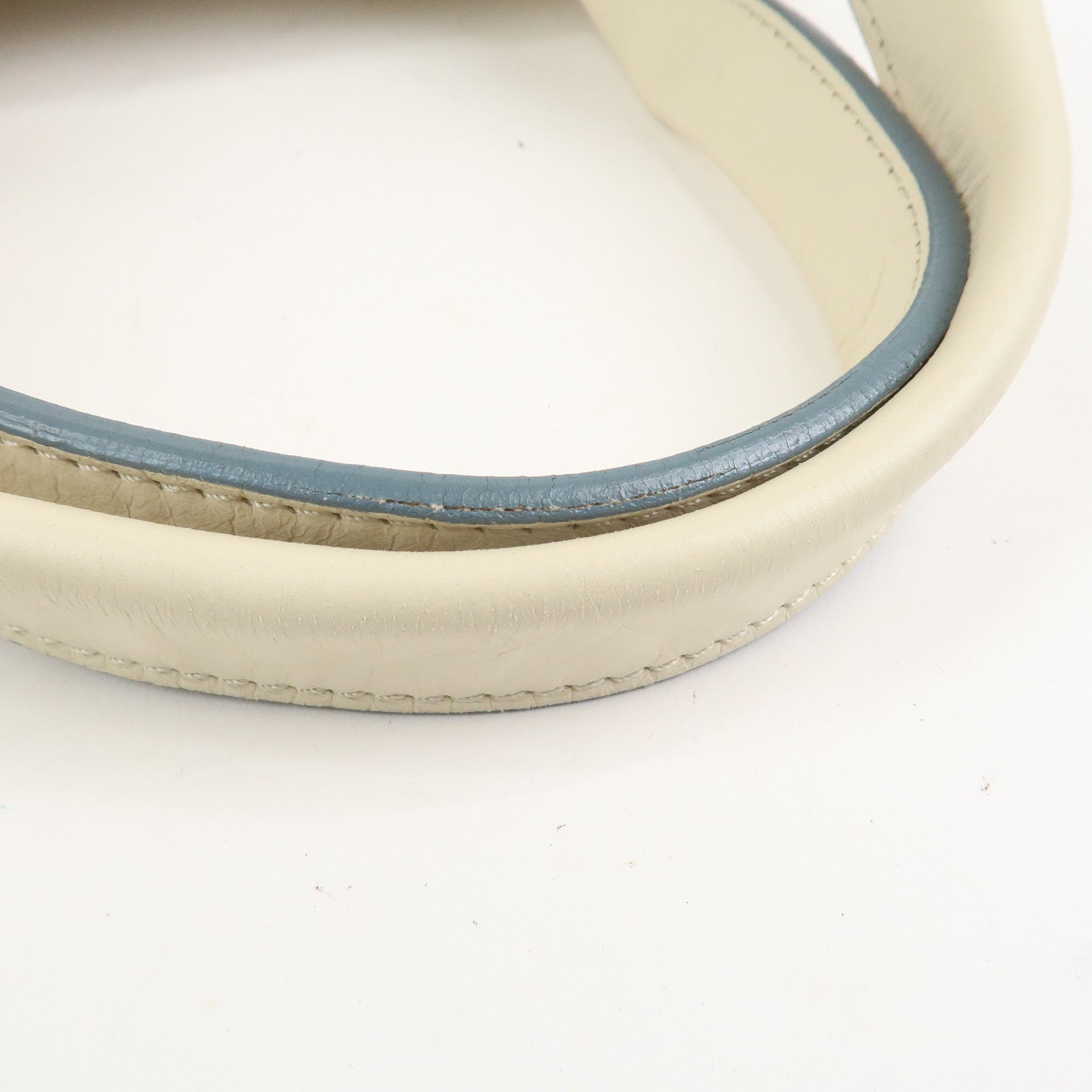 Chloe Bay Leather Hand Bag Shoulder Bag Ivory