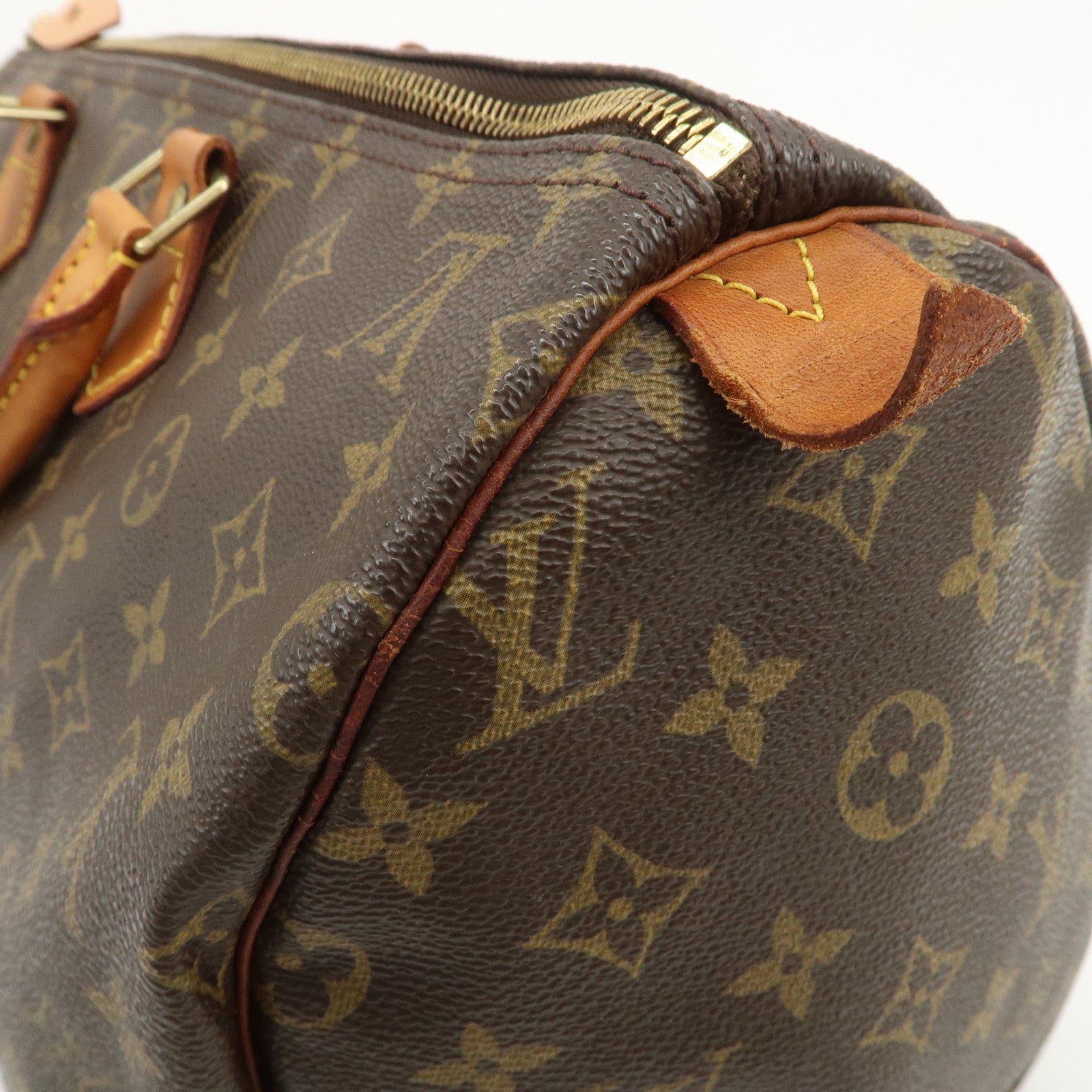Louis Vuitton Monogram Speedy 40 Hand Bag Boston Bag Brown M41522