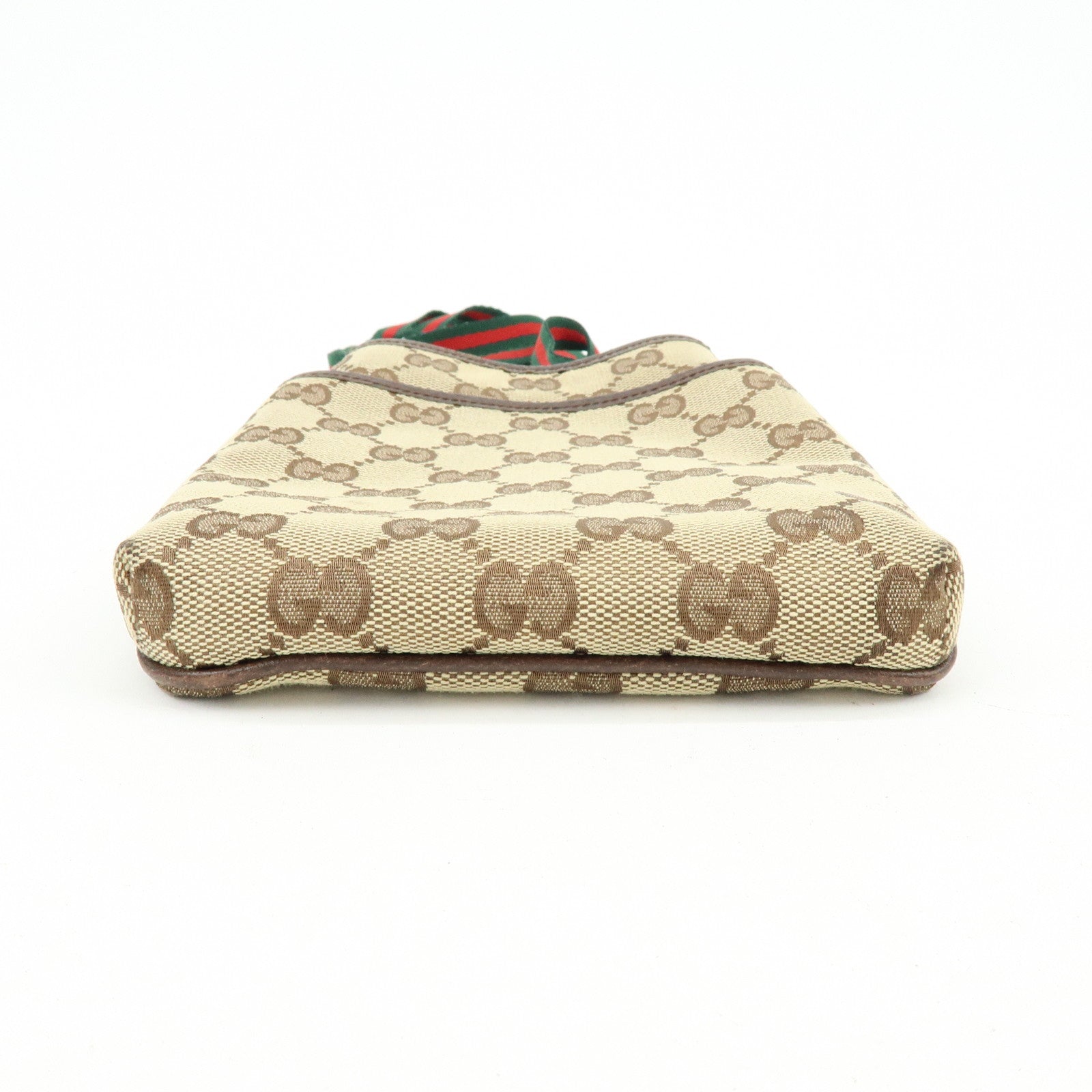 GUCCI Sherry GG Canvas Shoulder Crossbody Bag Beige Brown 141863