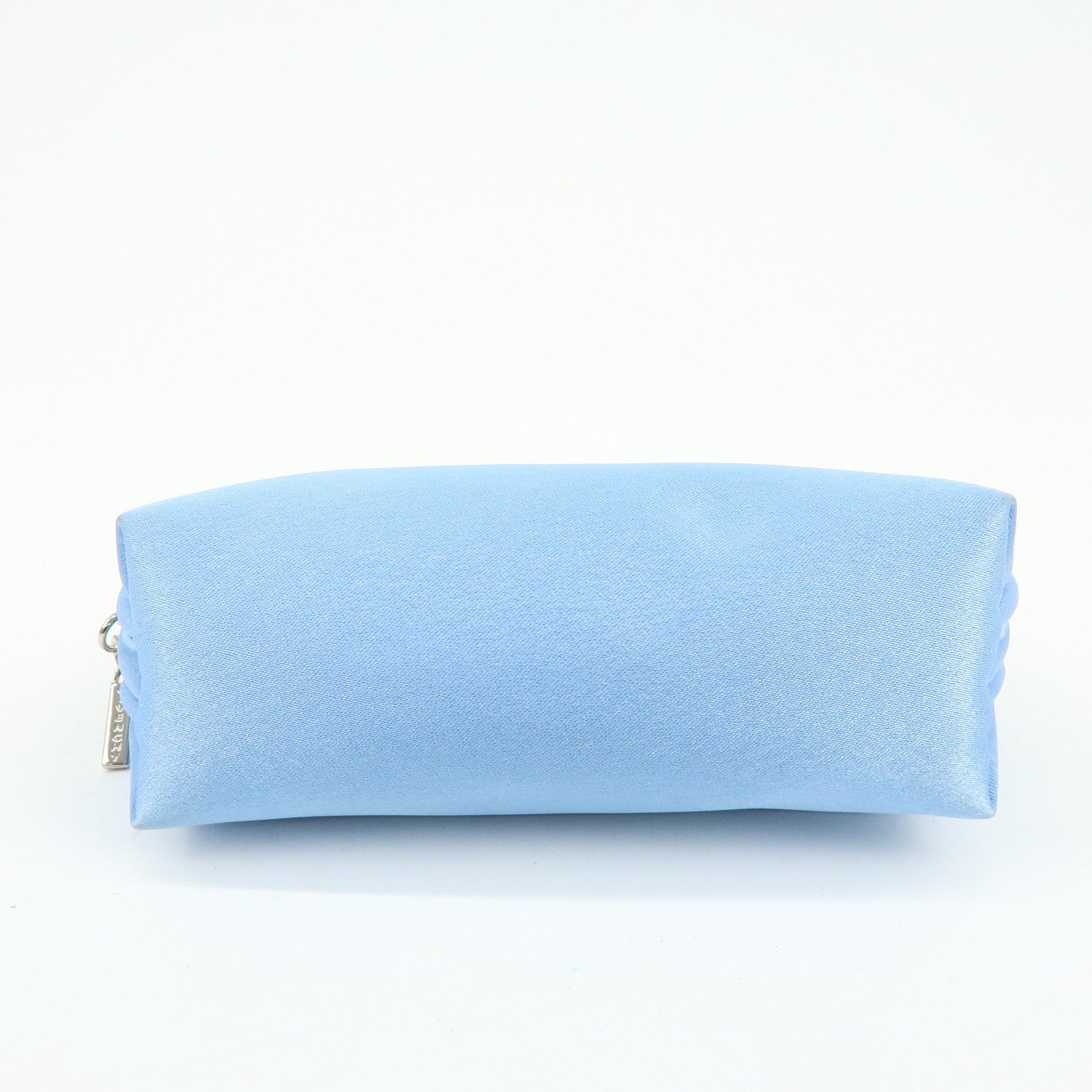 CELINE GIVENCY Set of 2 Canvas Pouch Cosmetic Case Light Green Blue