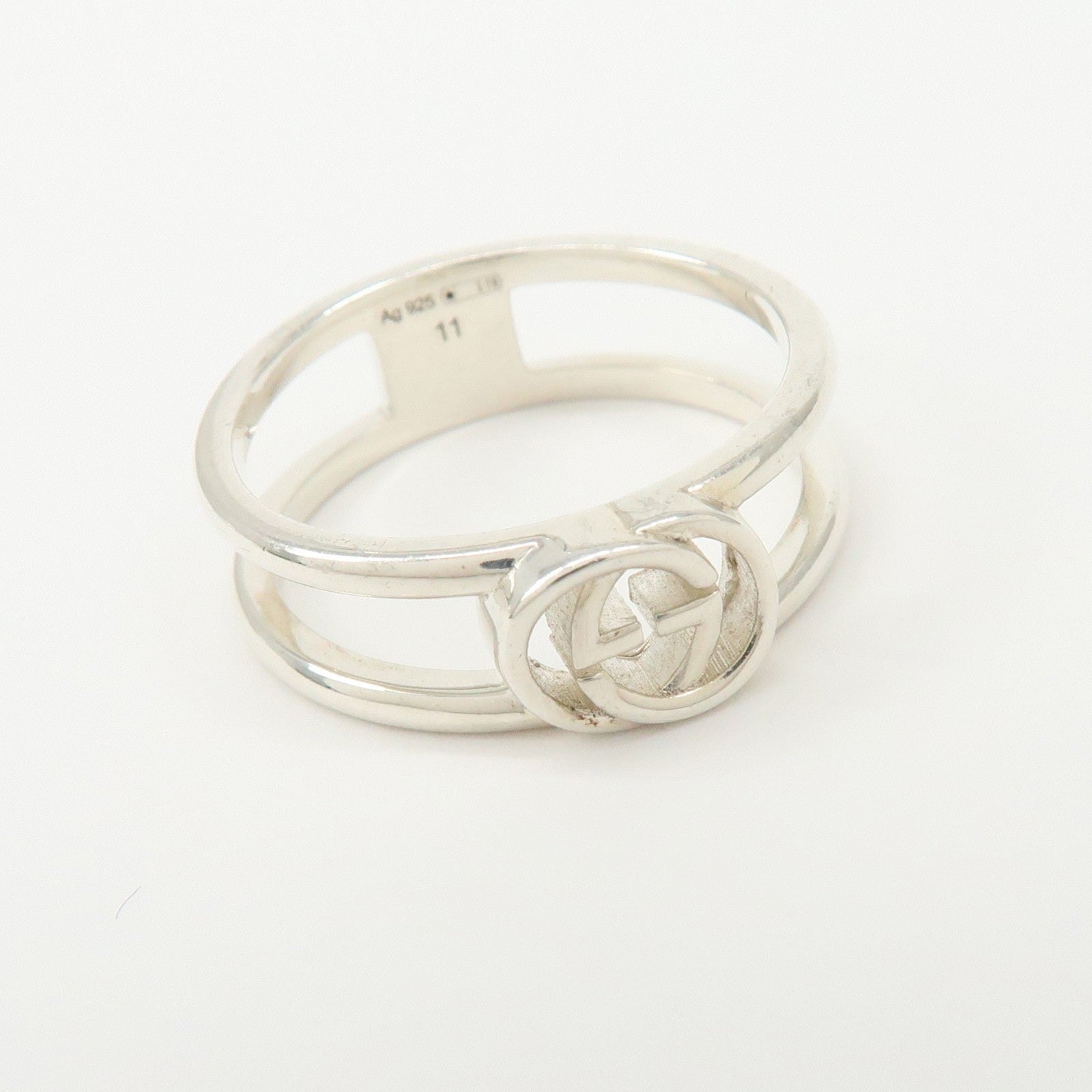 GUCCI Interlocking G Ring SV925 #11 US5.5 EU51 HK12