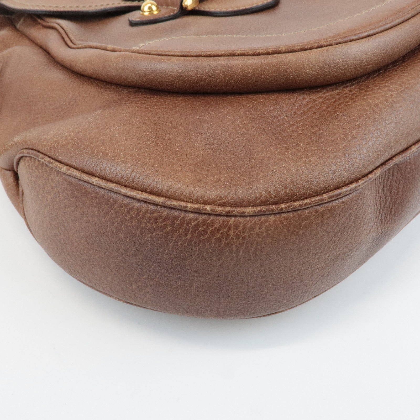 GUCCI New Pelham Leather 2Way Bag Shoulder Bag Brown 223955 Used