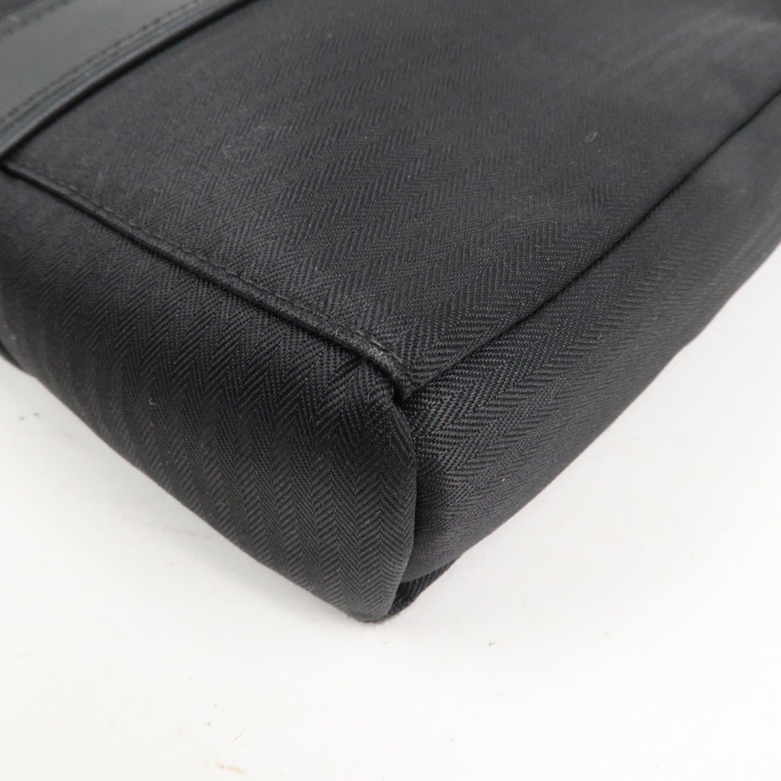 HERMES Toile Chevrons Leather Acapulco Bandouliere Shoulder Bag MM