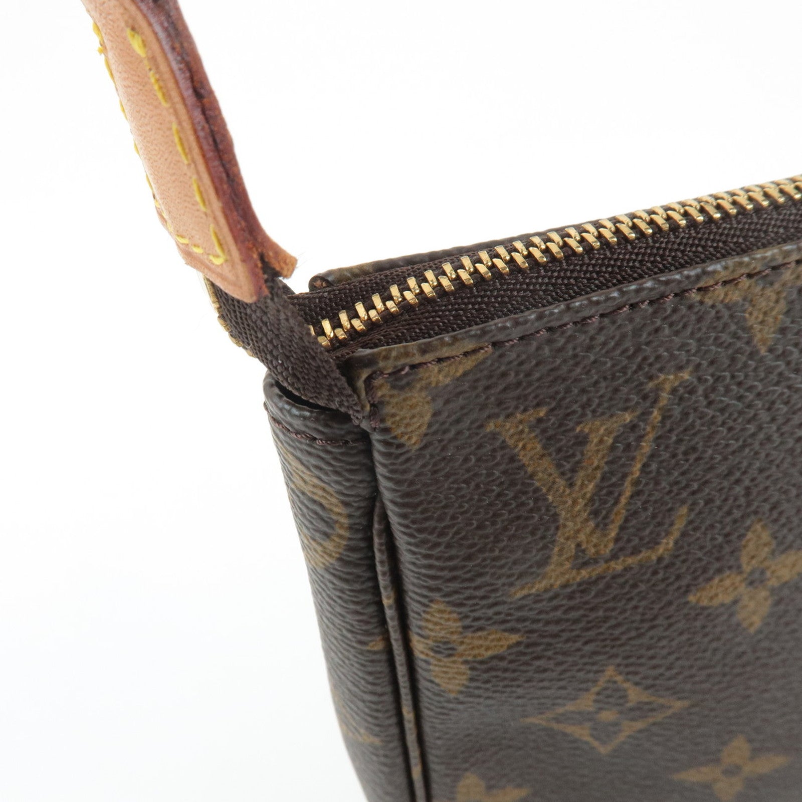 Louis Vuitton Monogram Pochette Accessoires Hand Bag Brown M51980