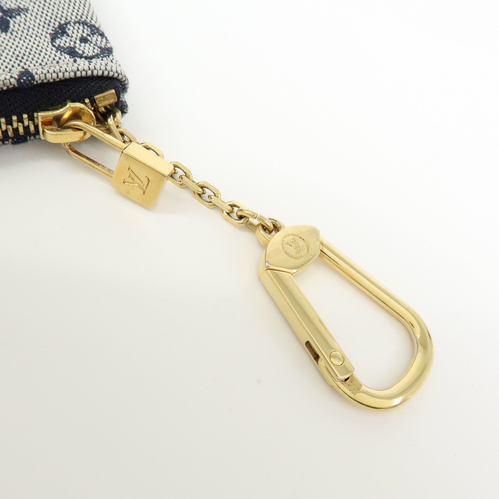 Louis Vuitton Monogram Mini Pochette Cles Coin Case Blue M92236