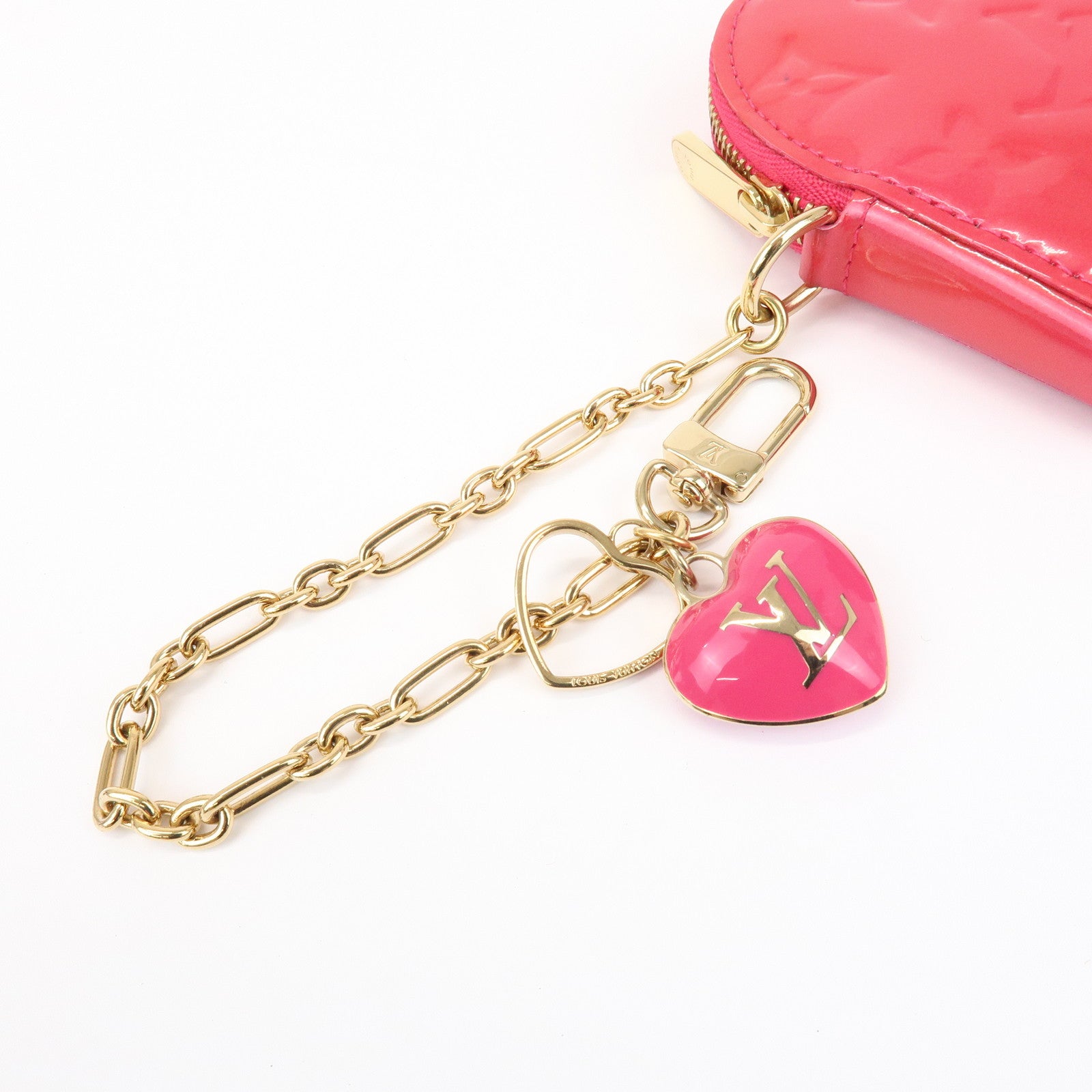 Louis Vuitton Monogram Vernis Porte Monnaie Coeur Coin Case M93657