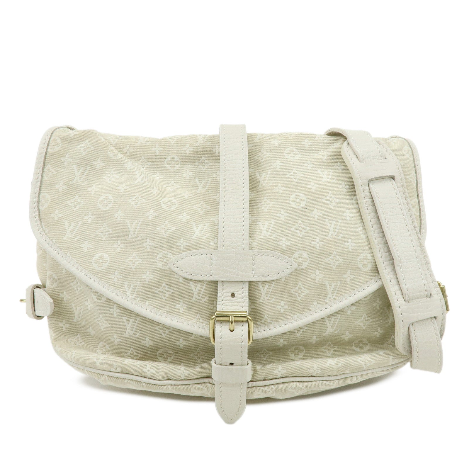 Louis Vuitton Monogram Mini Lin Saumur 30 Shoulder Bag Dune M95314