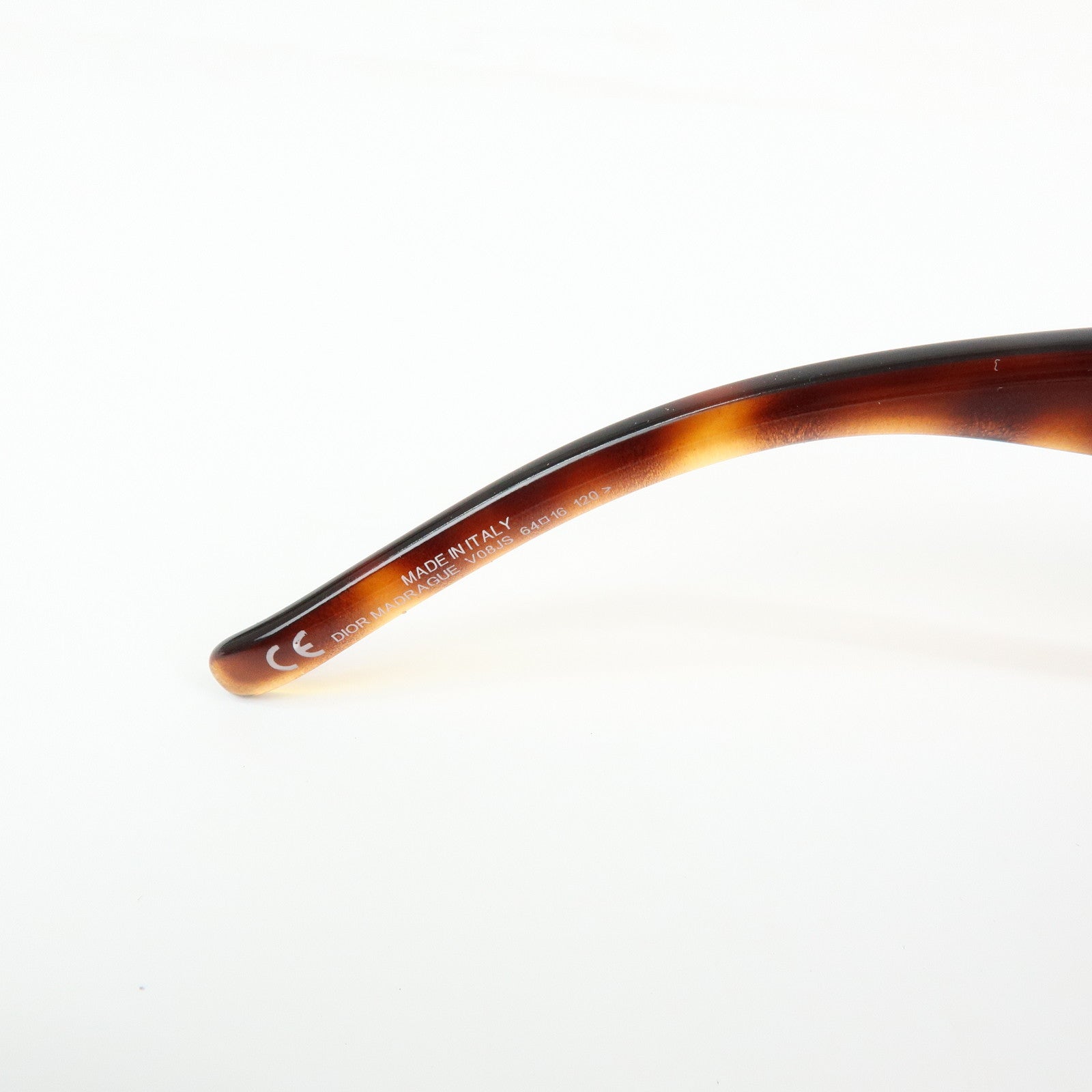 Christian Dior Canage Madrague Plastic Sunglasses Brown 64□16 120