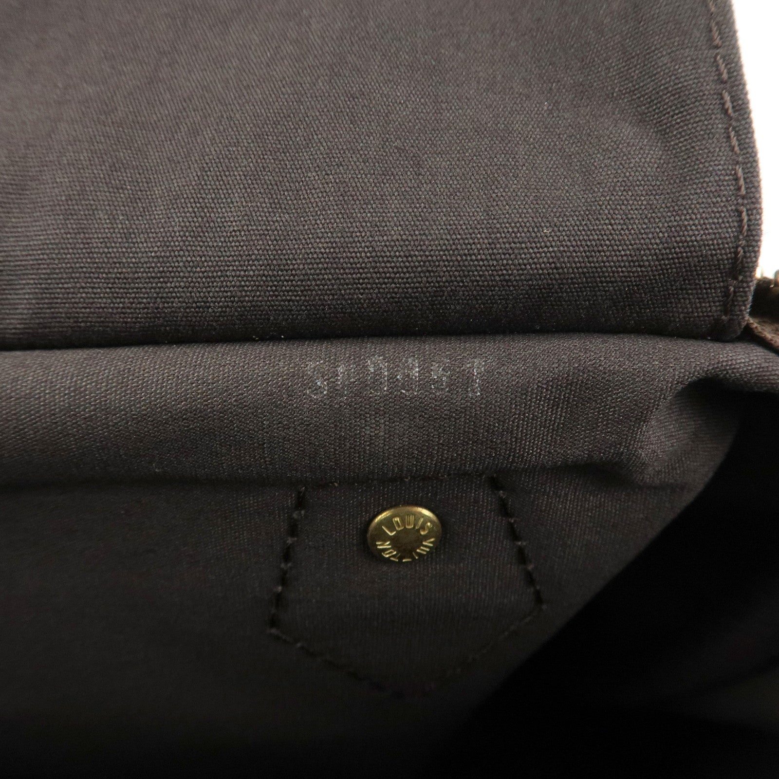 Louis Vuitton Monogram Mini Lin Speedy 30 Boston Bag Ebene M95224 Used