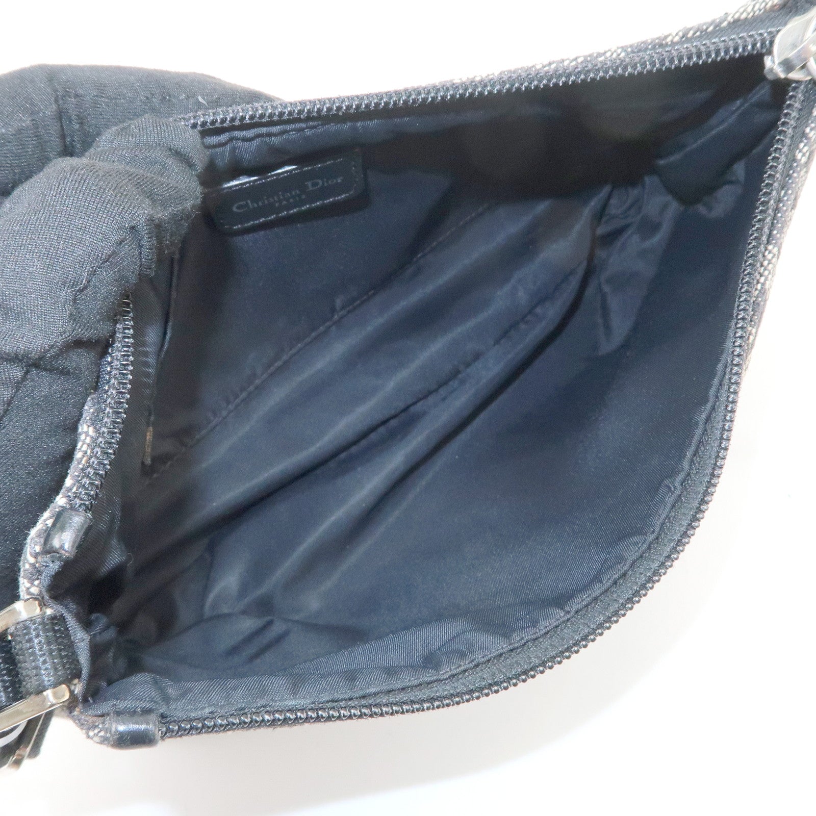 Christian Dior Trotter Jacquard Canvas Nylon Hand Bag Shoulder Bag