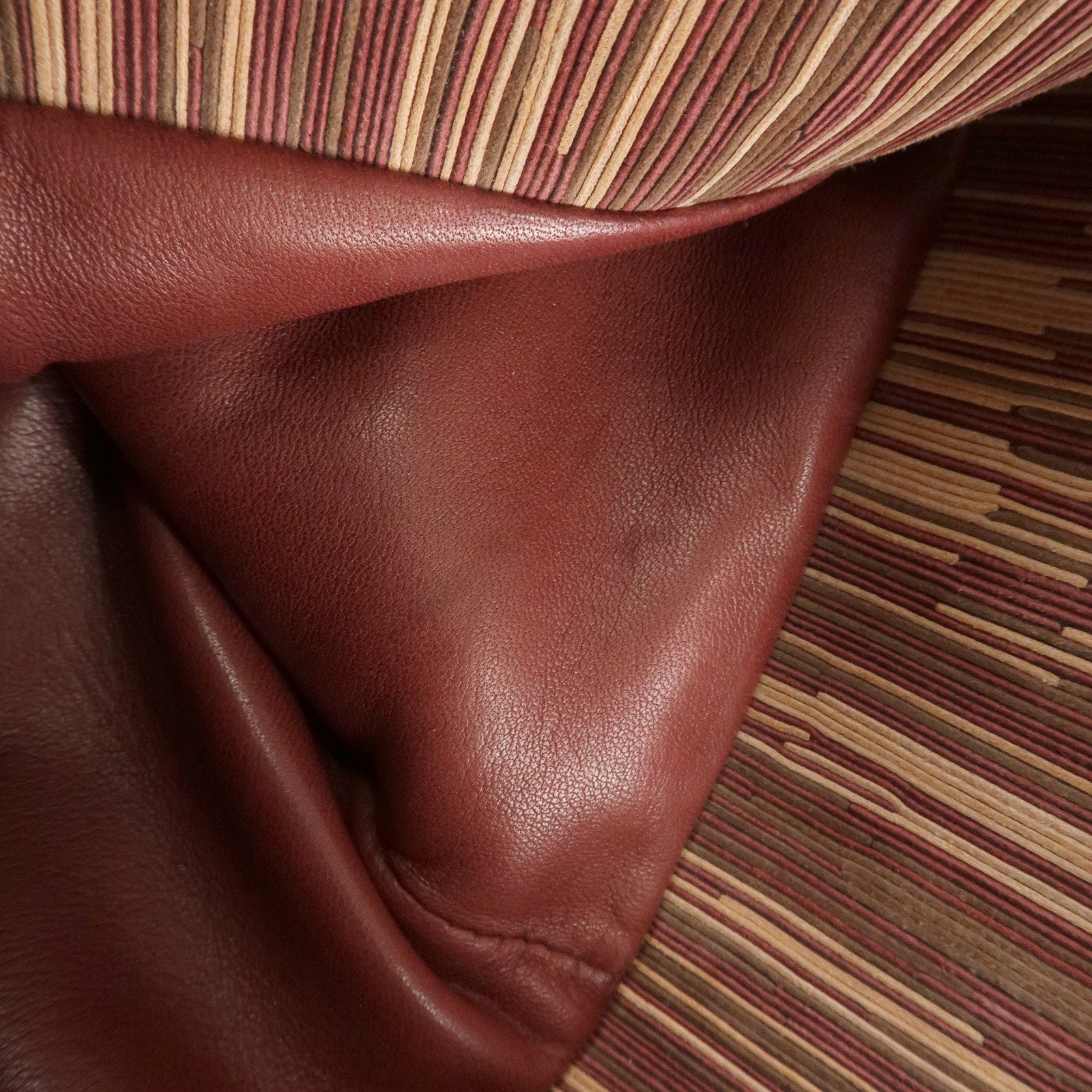 HERMES Leather Vibrato Jules Hand Bag F Engraved Multicolor Used