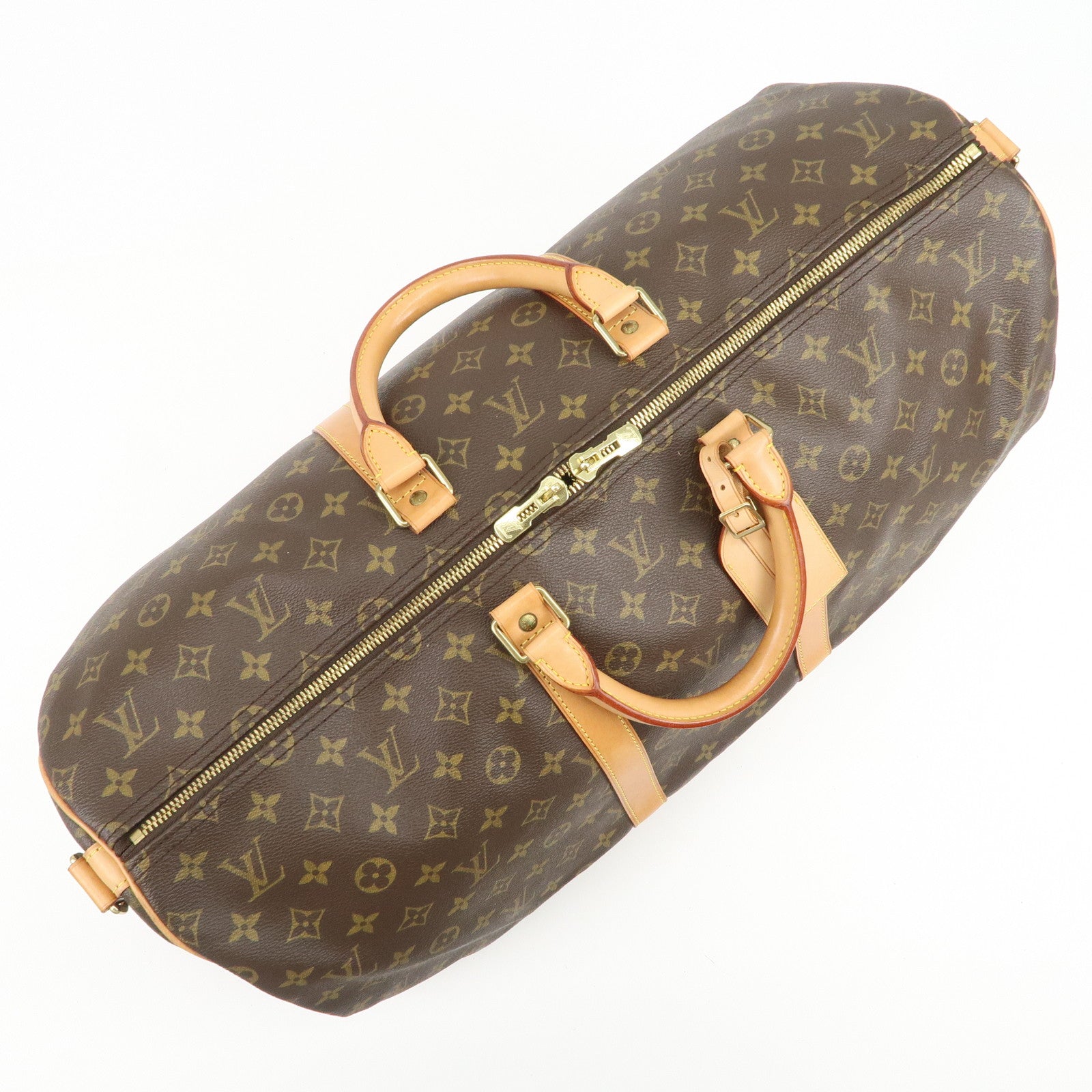 Louis Vuitton Monogram Keep All Bandouliere 55 Boston Bag M41414