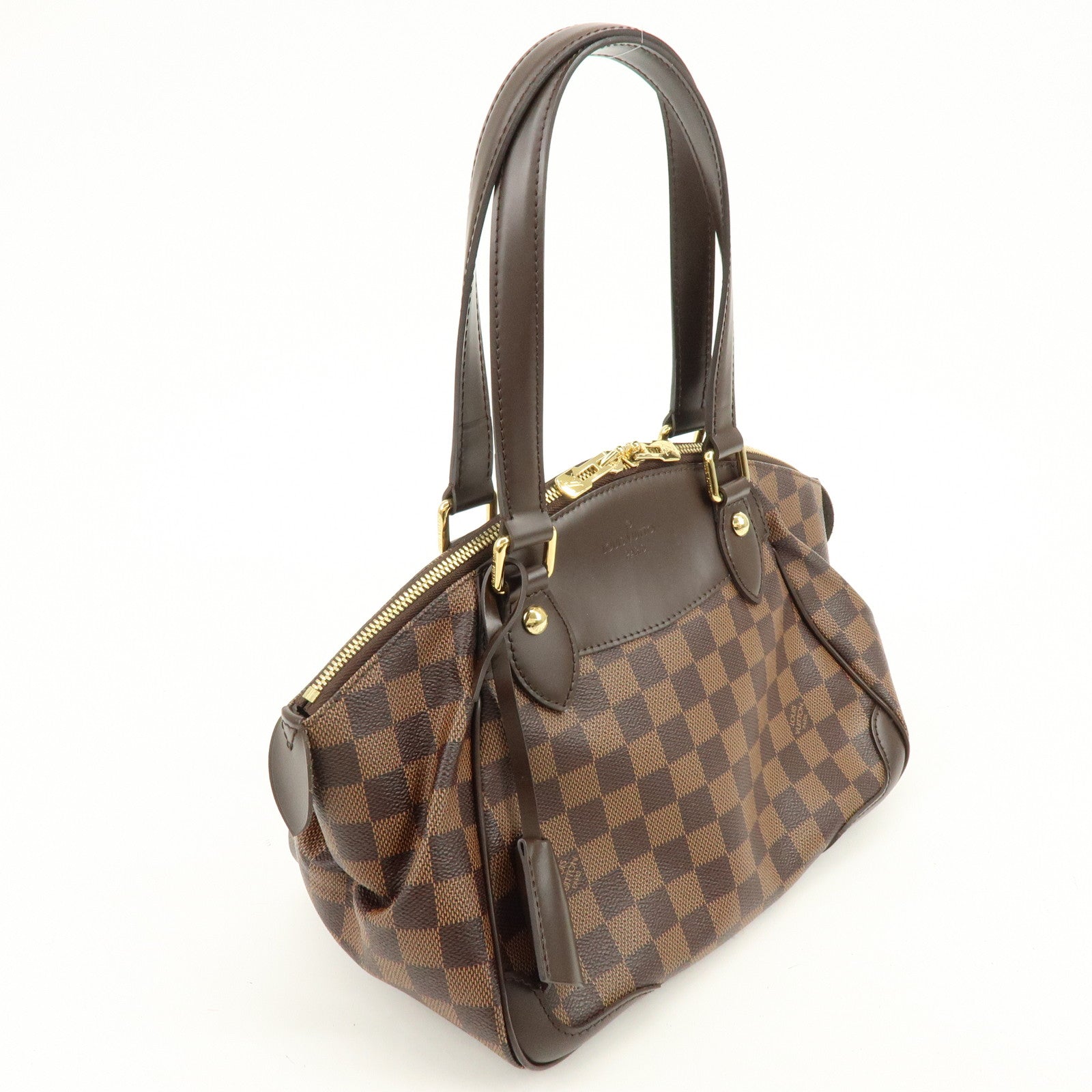 Louis Vuitton Damier Ebene Verona PM Hand Bag Brown