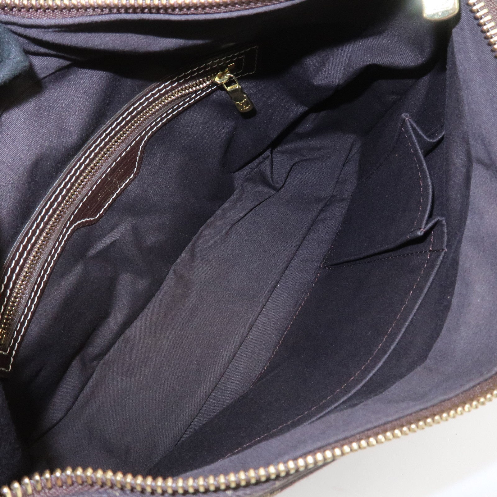 Louis Vuitton Monogram Mini Lin Boulogne Shoulder Bag Brown M95225