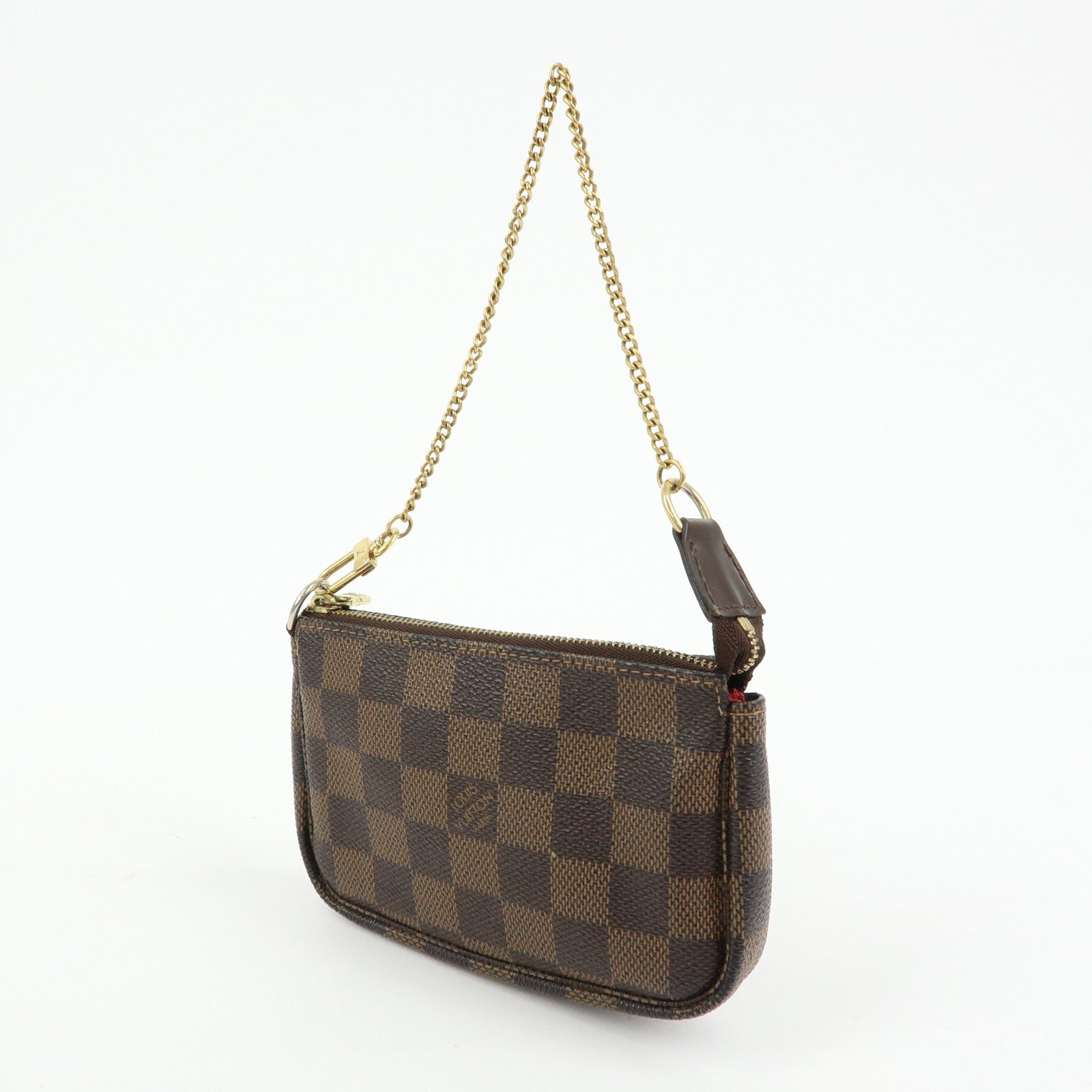 Louis Vuitton Damier Mini Pochette Accessoires Pouch Ebene N58009