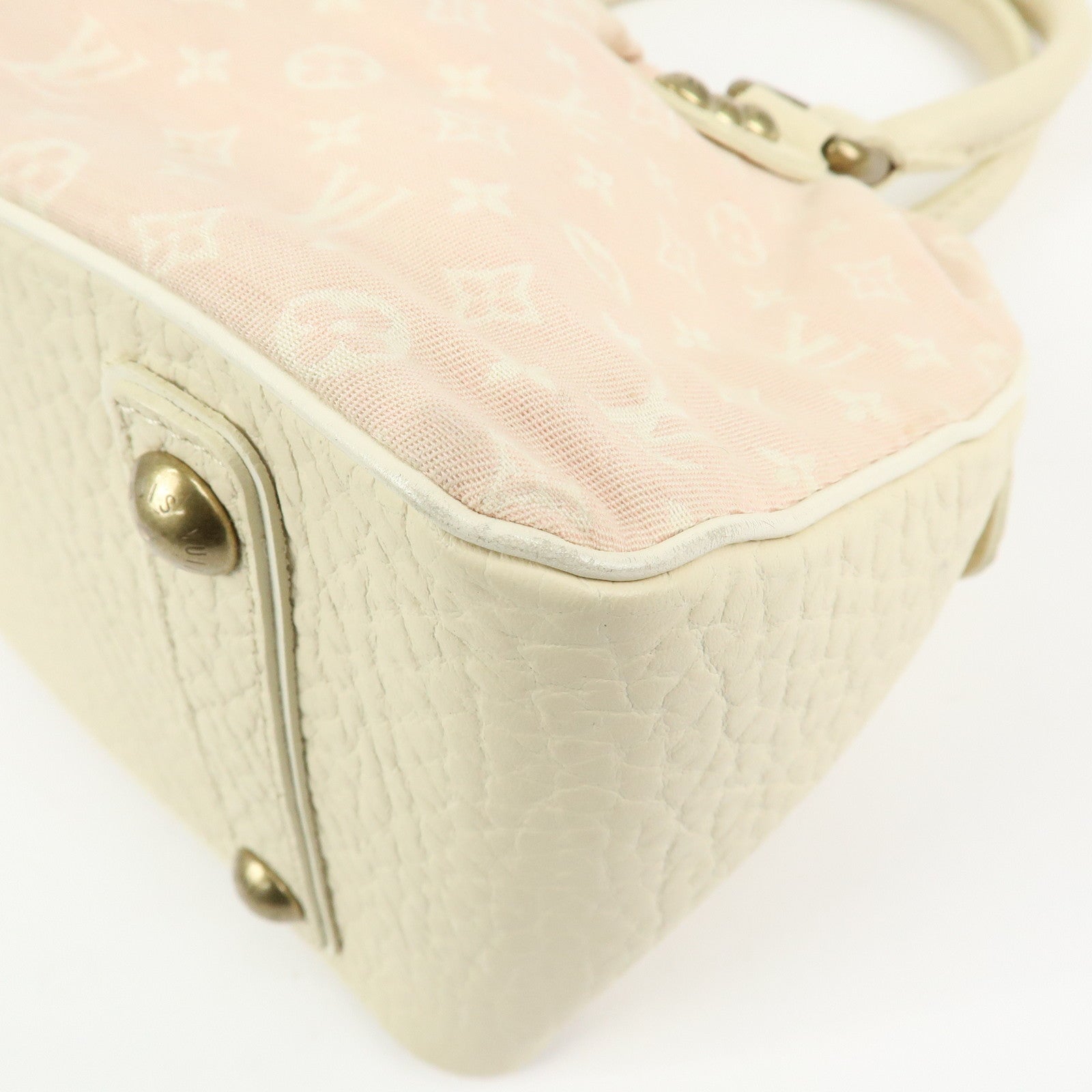 Louis Vuitton Monogram Mini Lin Trapeze PM Canvas Hand Bag M40062