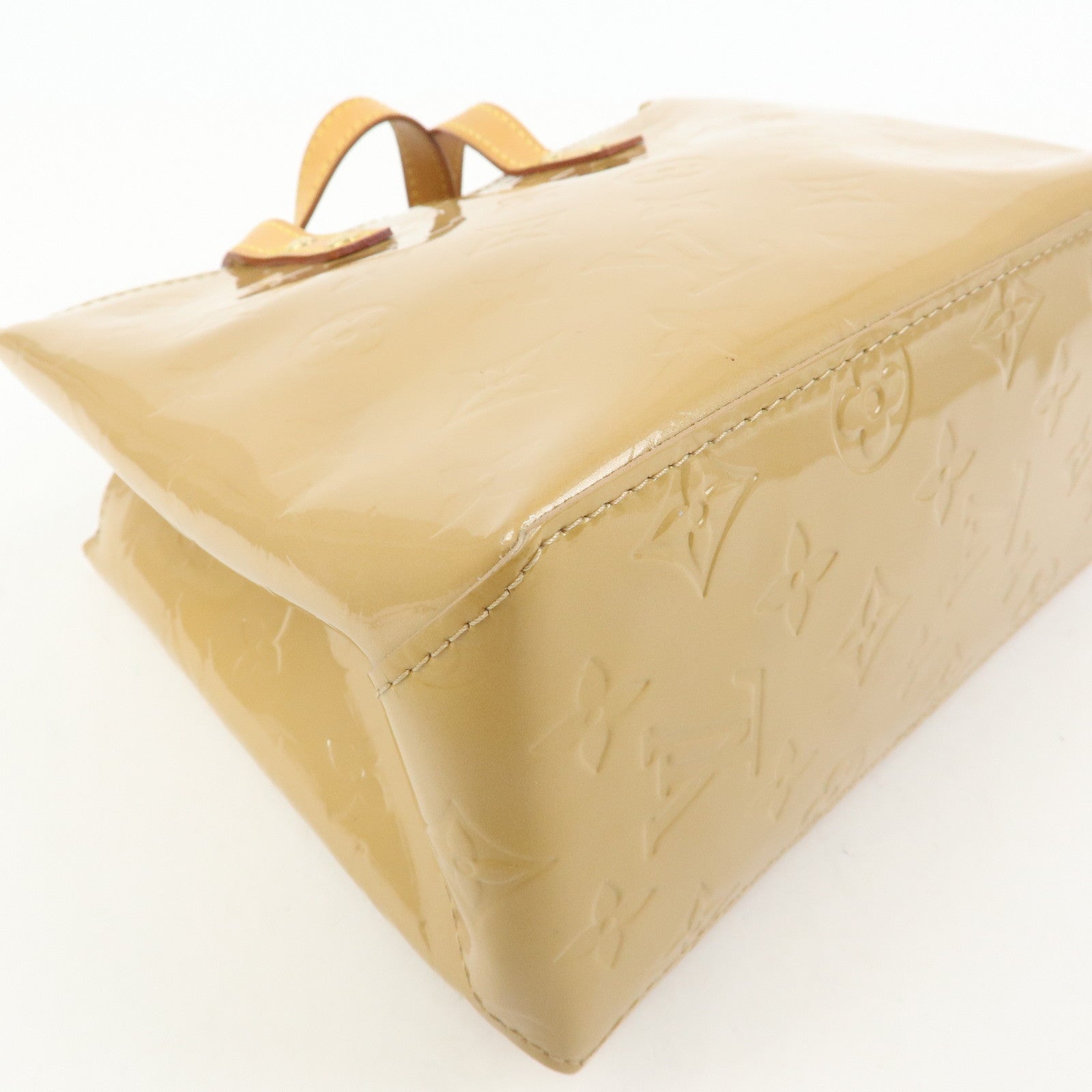 Louis Vuitton Monogram Vernis Reade PM Hand Bag Noisette M91334