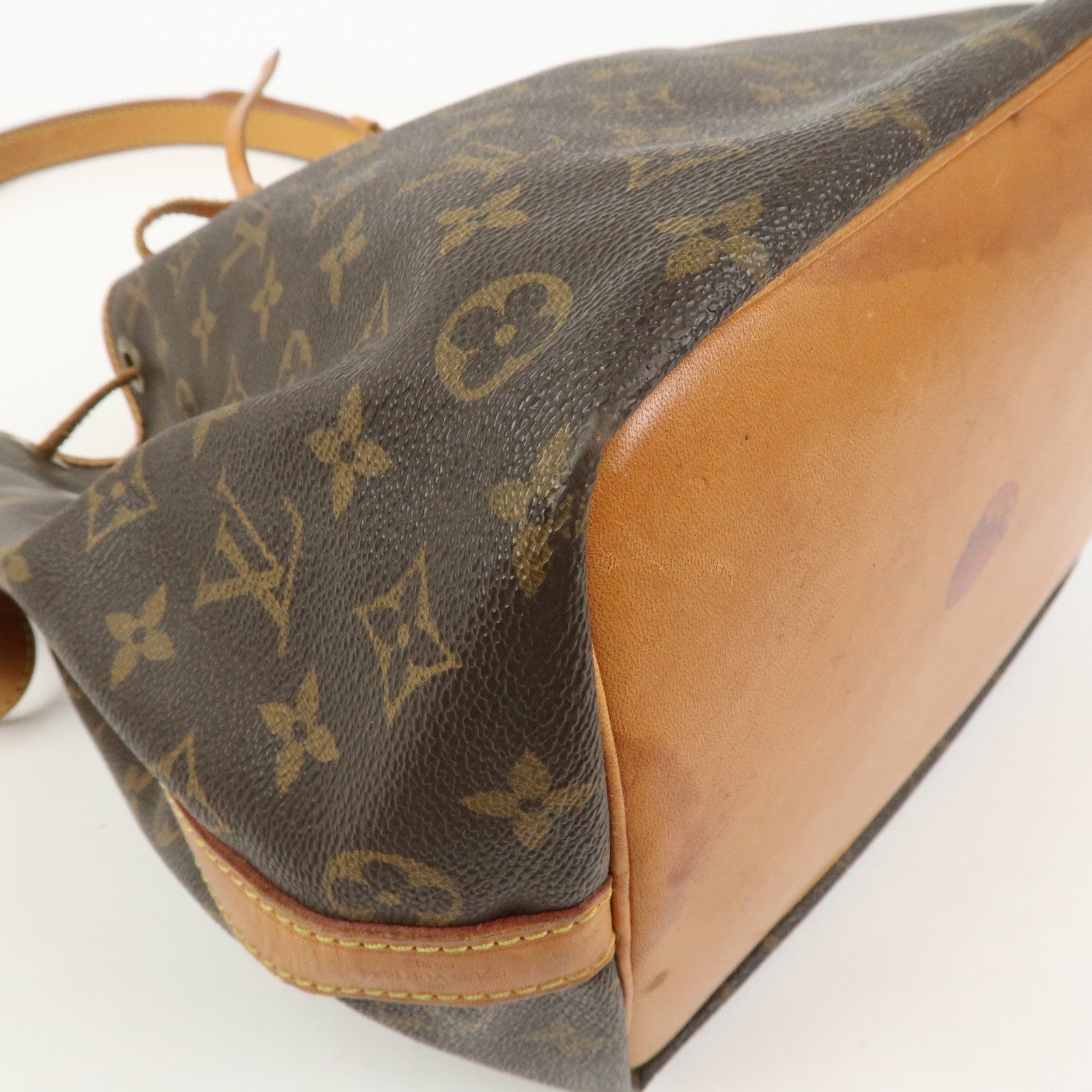 Louis Vuitton Monogram Petit Noe Shoulder Bag Brown M42226