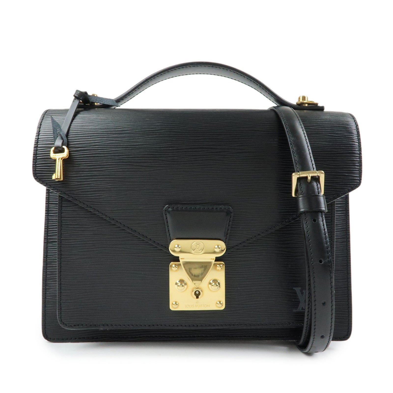 Louis Vuitton Epi Monceau 2Way Shoulder Bag Hand Bag Noir M52122