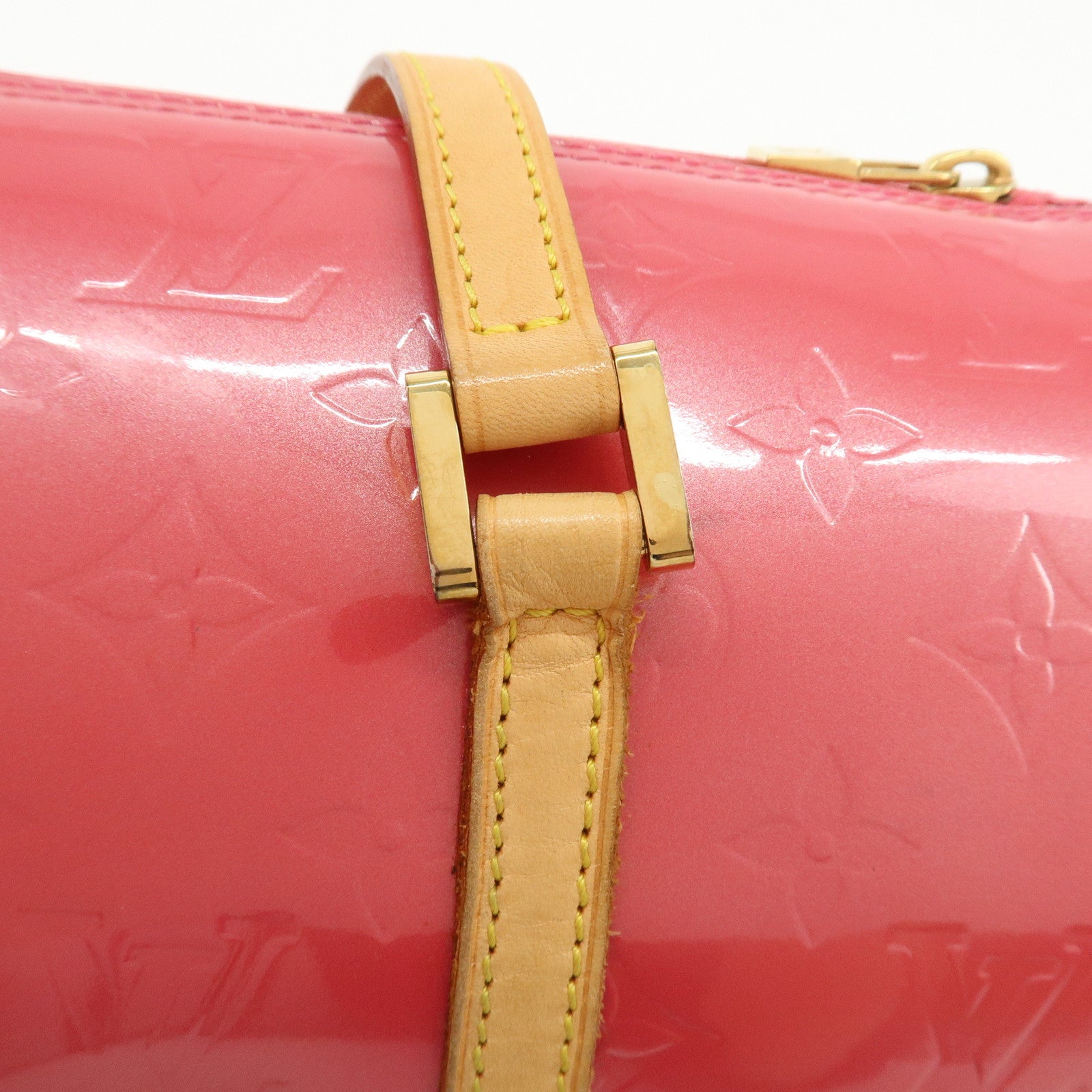Louis Vuitton Monogram Vernis Bedford Hand Bag Framboise M9133F