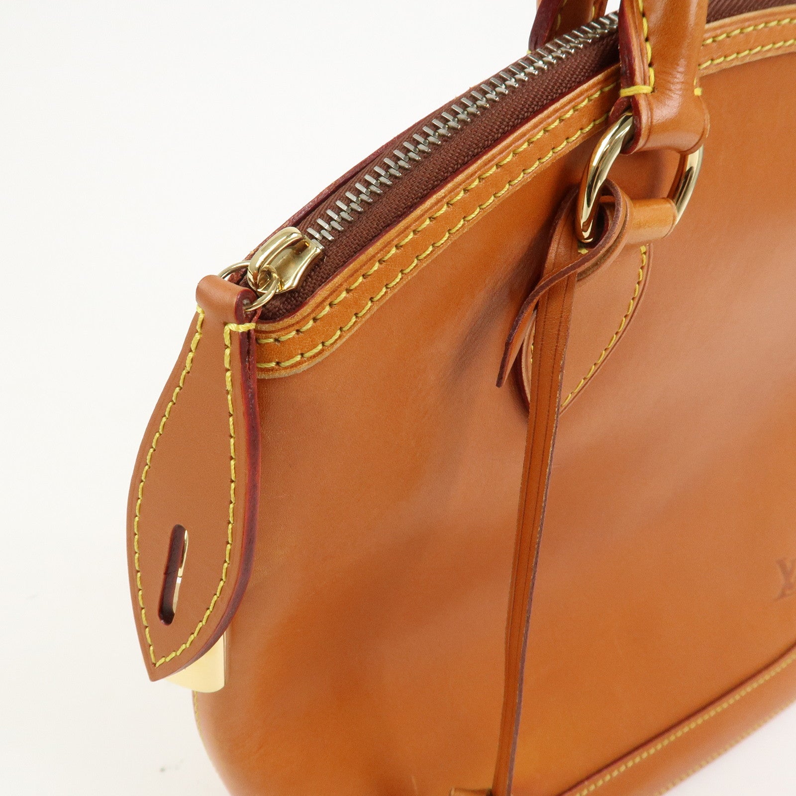 Louis Vuitton Lockit Nomade Leather Hand Bag Caramel Brown M85388