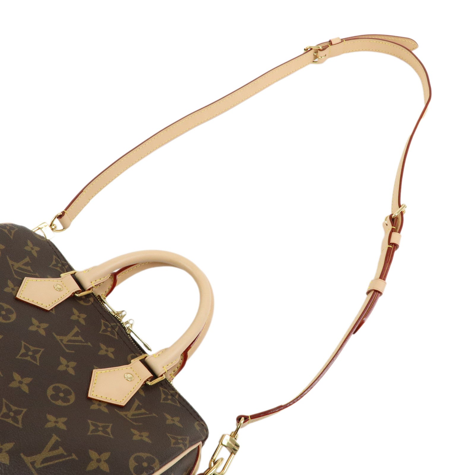Louis Vuitton Monogram Speedy Bandouliere 25 2Way Bag Brown M46977