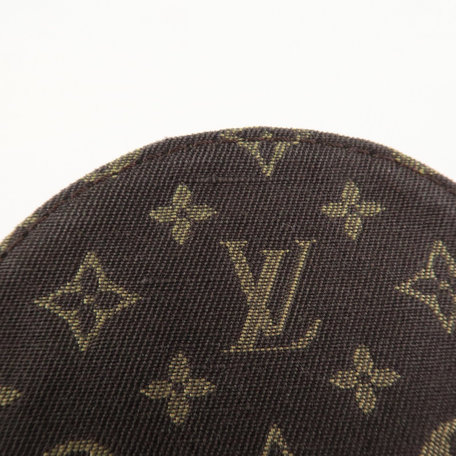 Louis Vuitton Mini Lin Porte Monnaie Round Coin Case M92453