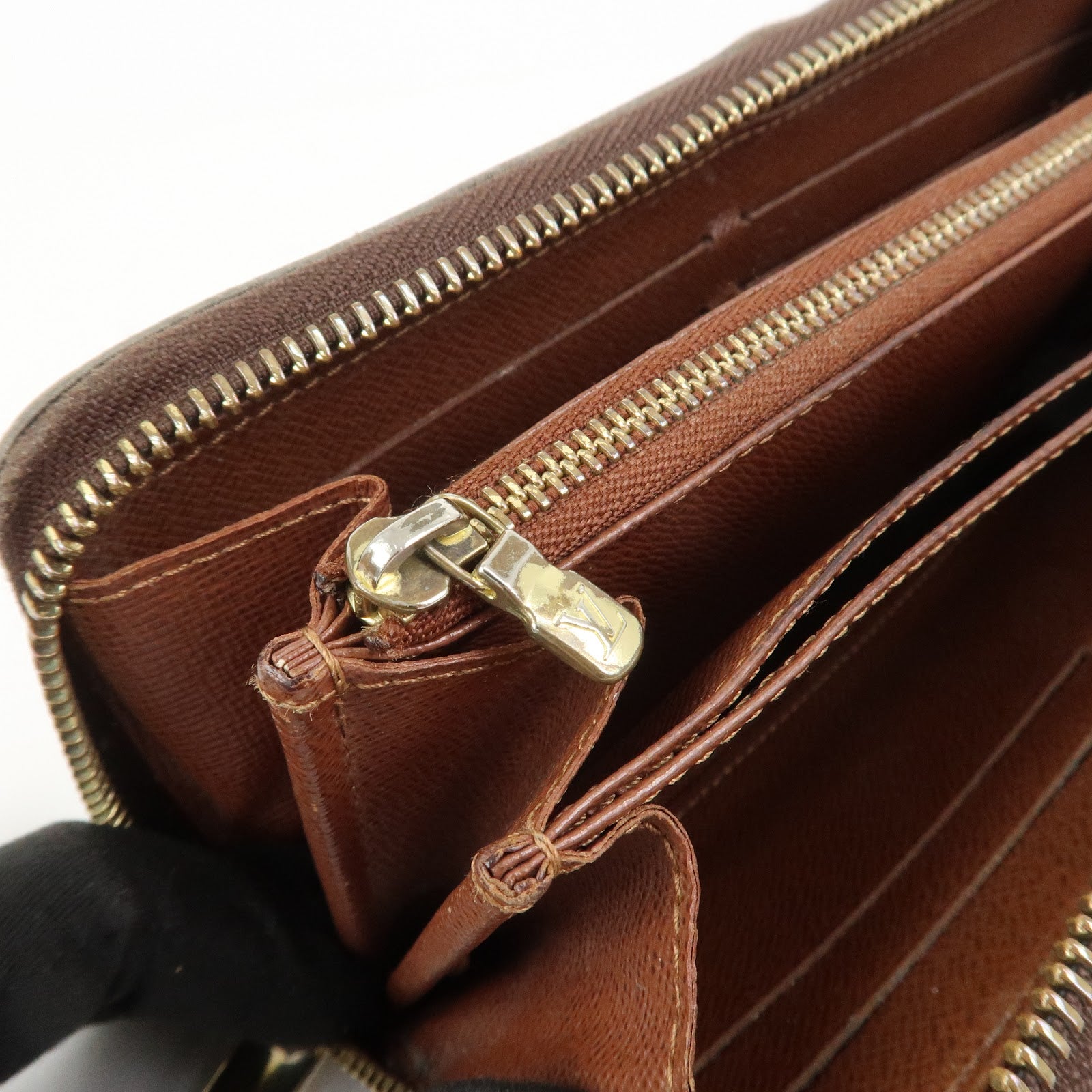 Louis Vuitton Monogram Zippy Round Long Wallet Brown M42616