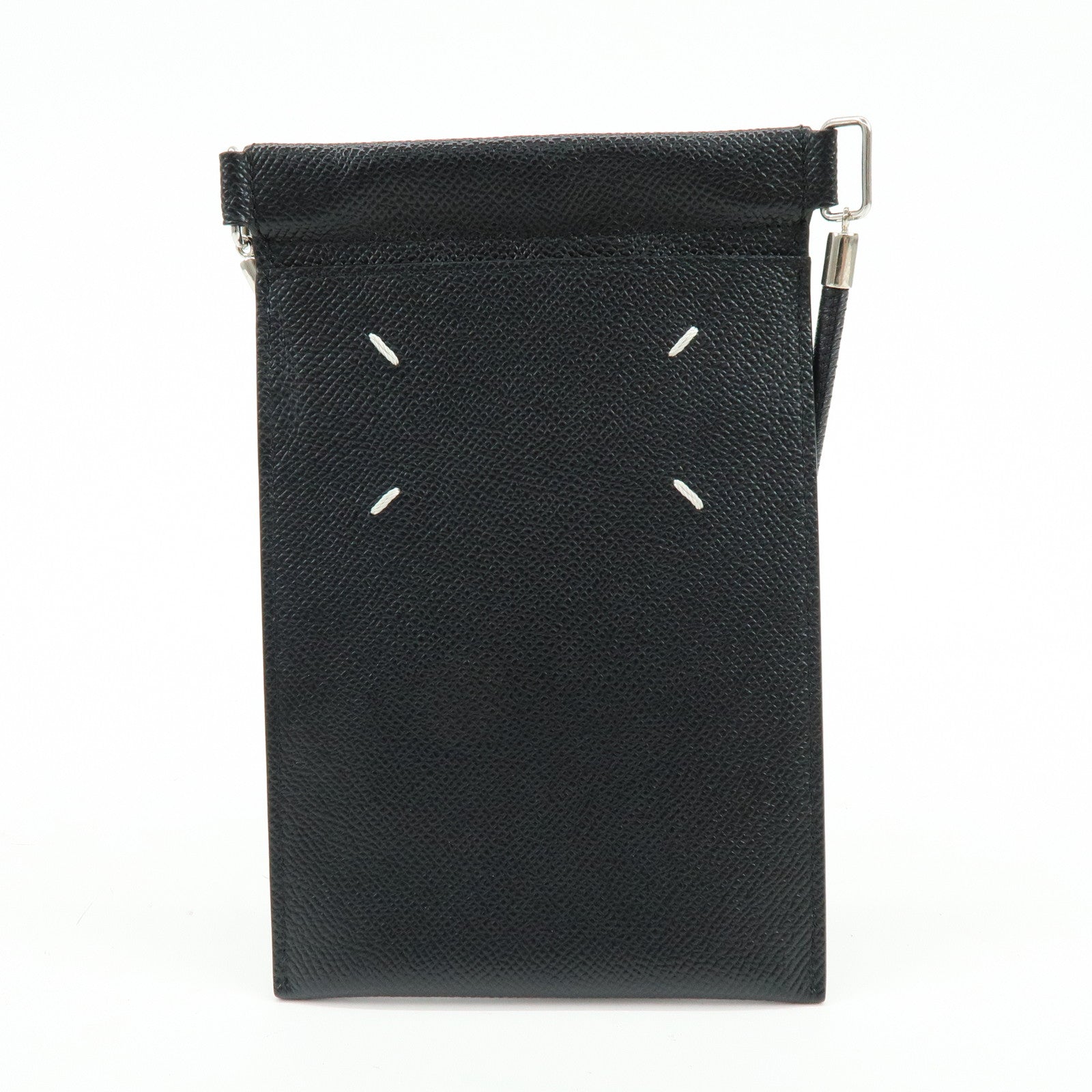 Maison Margiela 11 Four Stitches Calf Leather Shoulder Bag Black