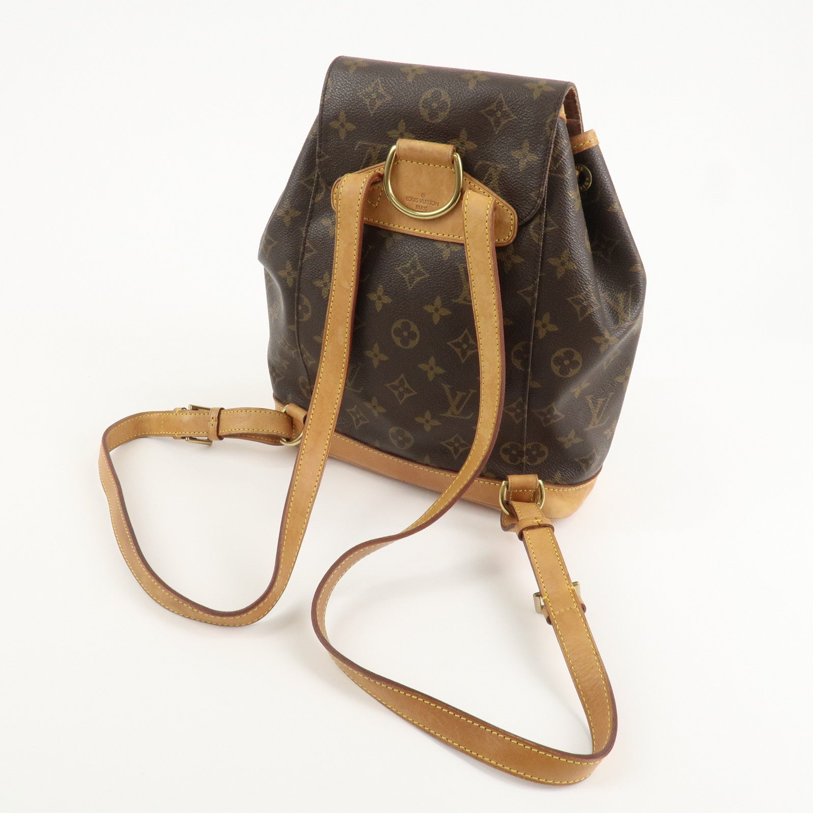 Louis Vuitton Monogram Canvas Montsouris MM Backpack Brown M51136 Used