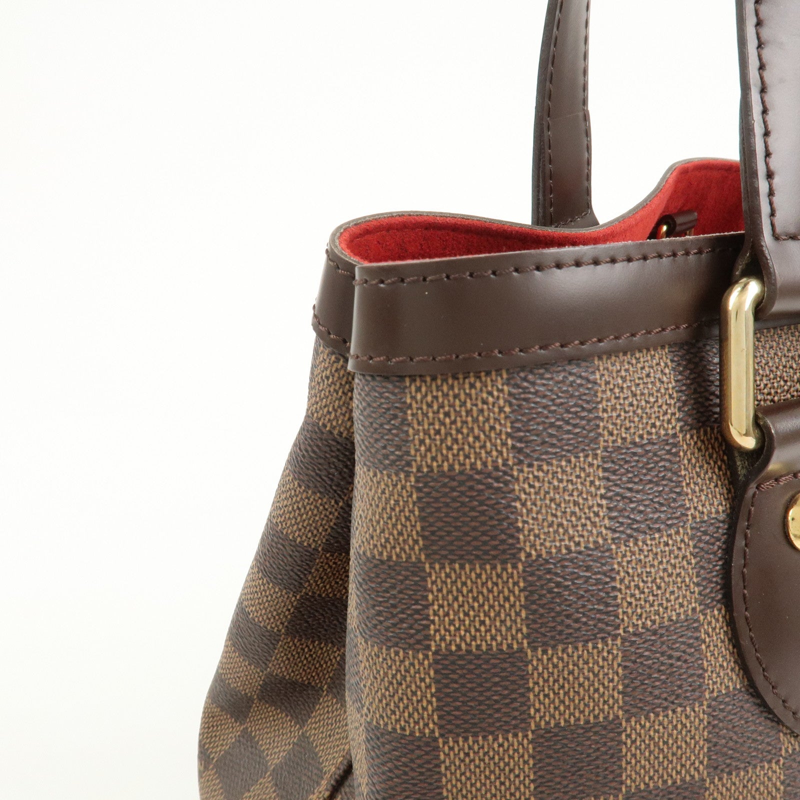 Louis Vuitton Damier Ebene Hampstead PM Hand Bag Tote Bag N51205