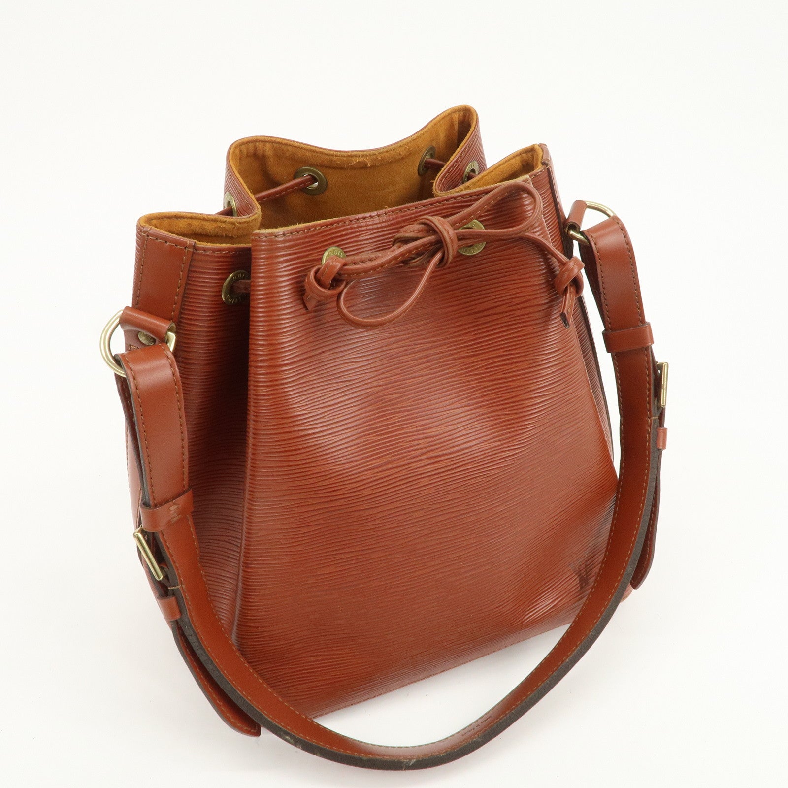 Louis Vuitton Epi Petit Noe Shoulder Bag Kenya Brown M44103