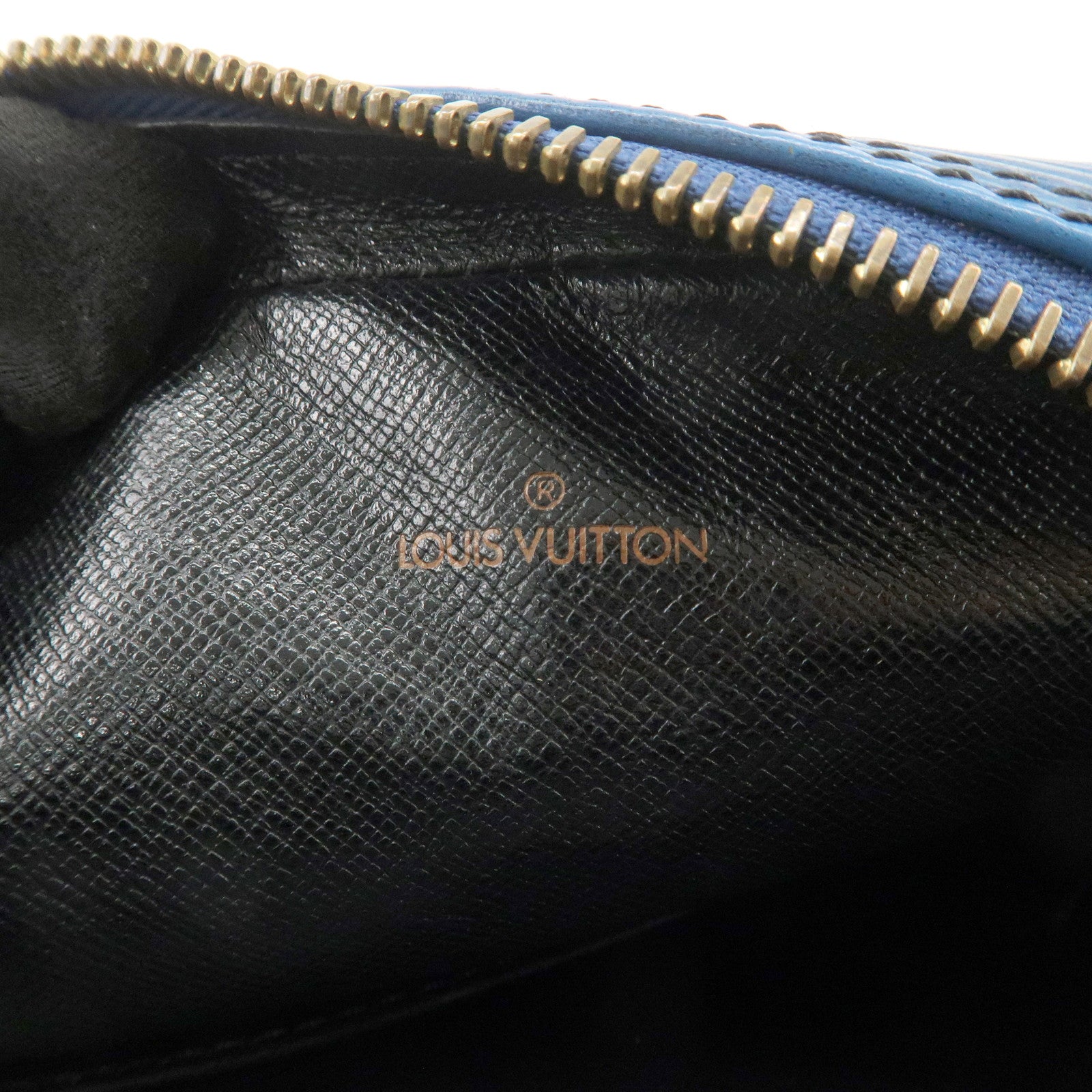 Louis Vuitton Epi Leather Danube Shoulder Bag Toledo Blue M45635