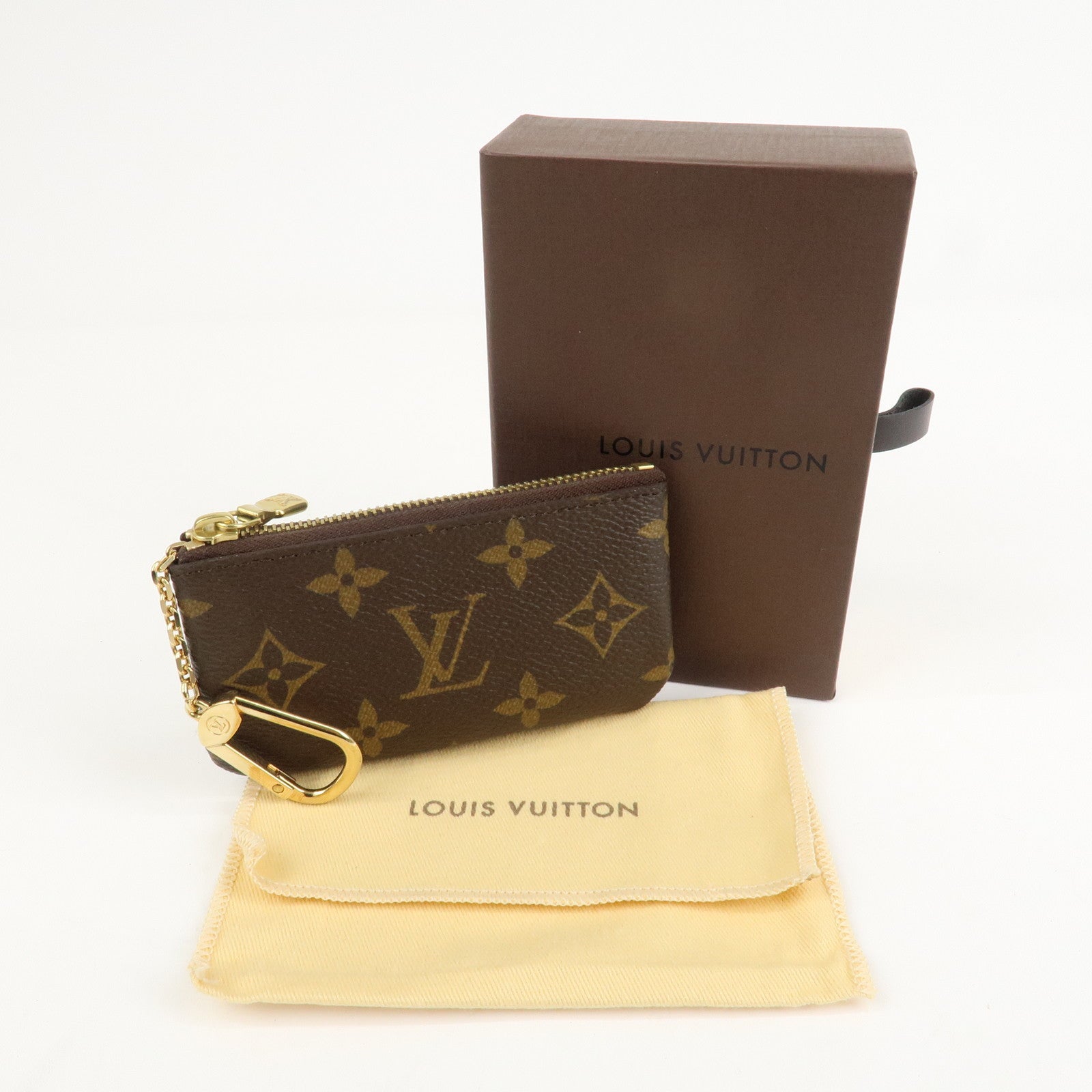Louis Vuitton Monogram Pochette Cles Coin Case Key Case M62650